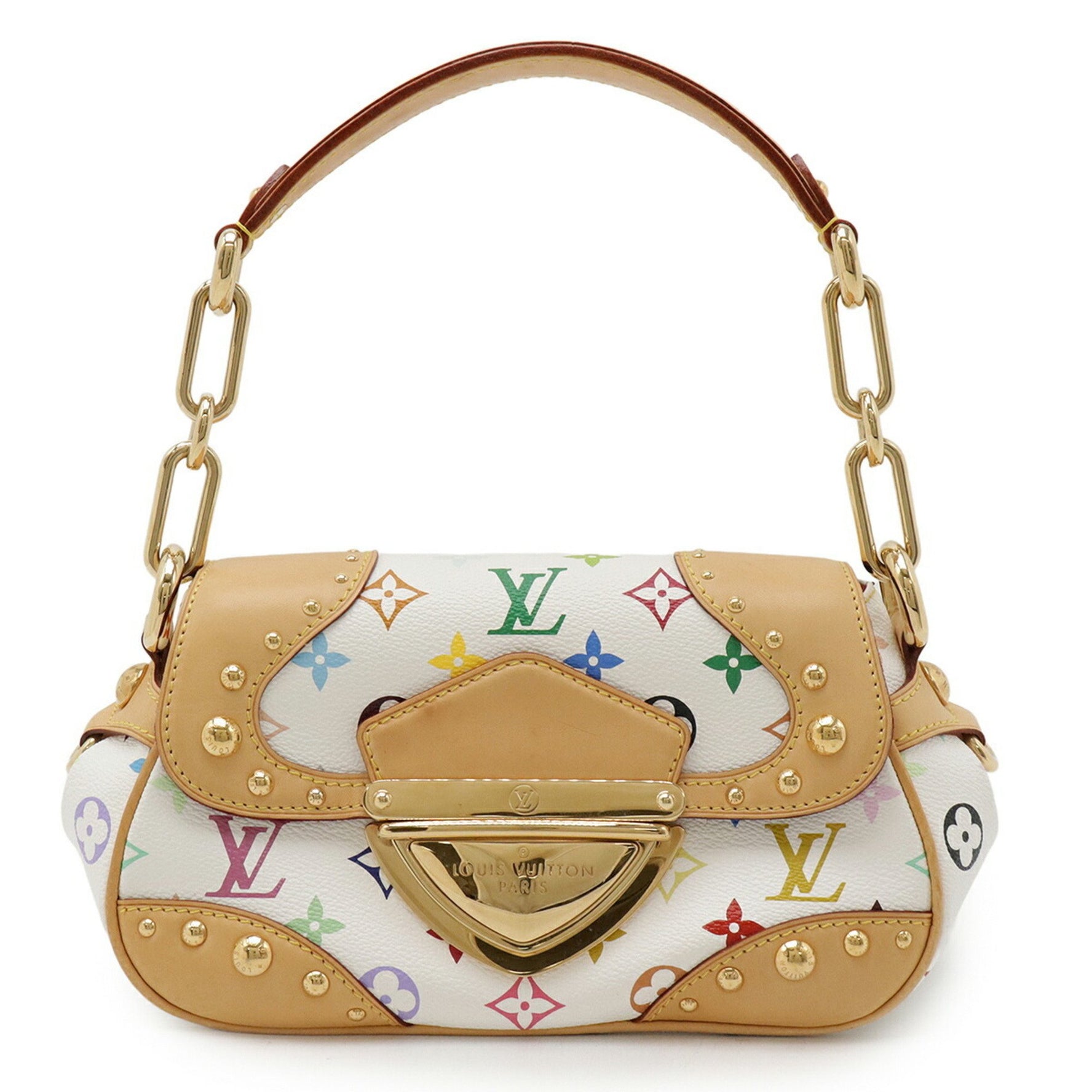 LOUIS VUITTON Monogram Multicolore Marilyn Shoulder Bag in Bron White, M40127