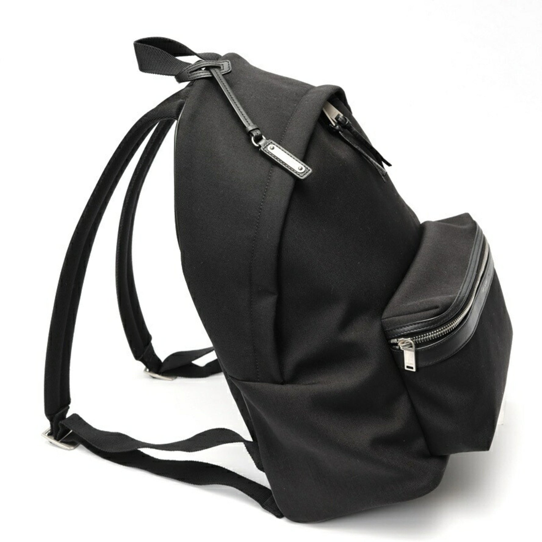 Saint Laurent SAINT LAURENT City Backpack Canvas (Noir)