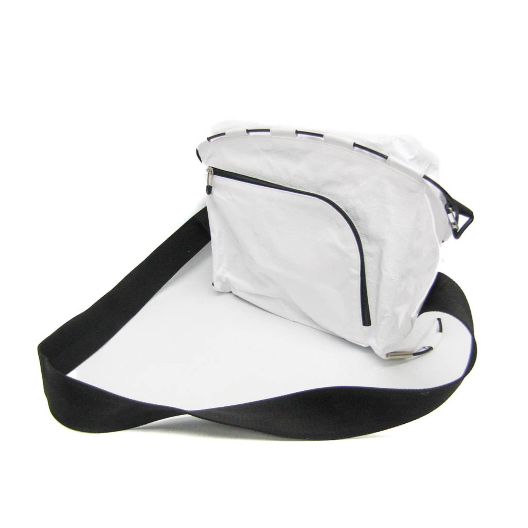 Bottega Veneta TENT Men,Women Polypropylene Shoulder Bag,Sling Bag Black,White