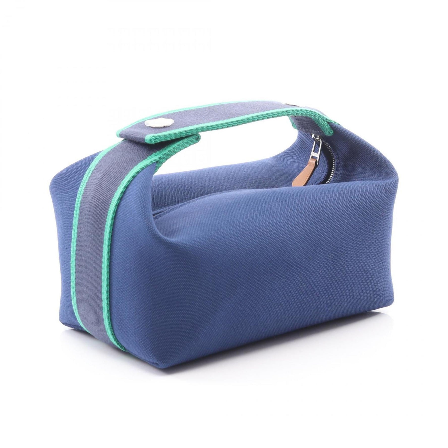 Hermes Hermès Brid A Black PM Blue Marine Canvas Handbag, and Green, 03