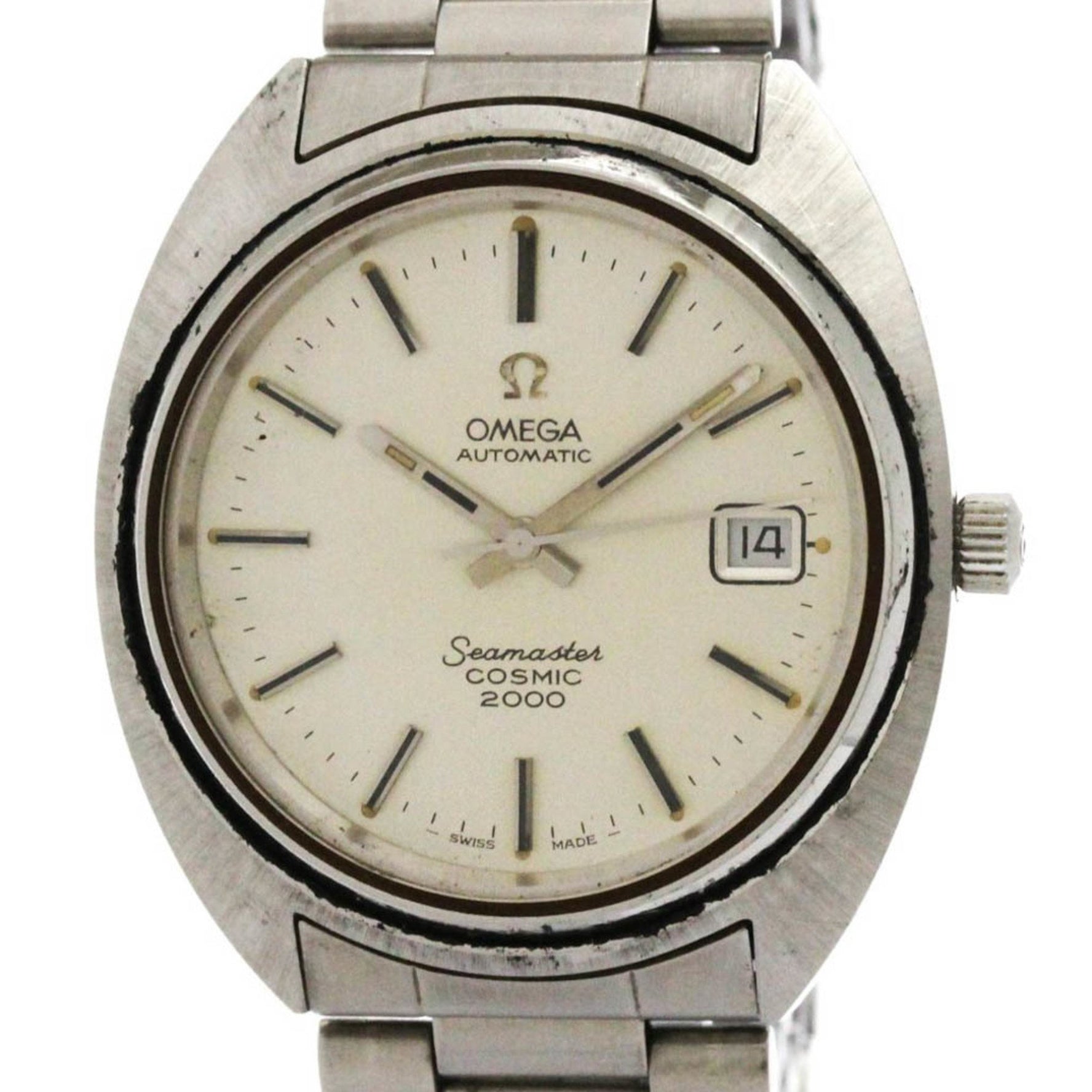OMEGA Seamaster Cosmic 2000 Cal 1012 Steel Automatic Mens Watch 166.128 Vintage