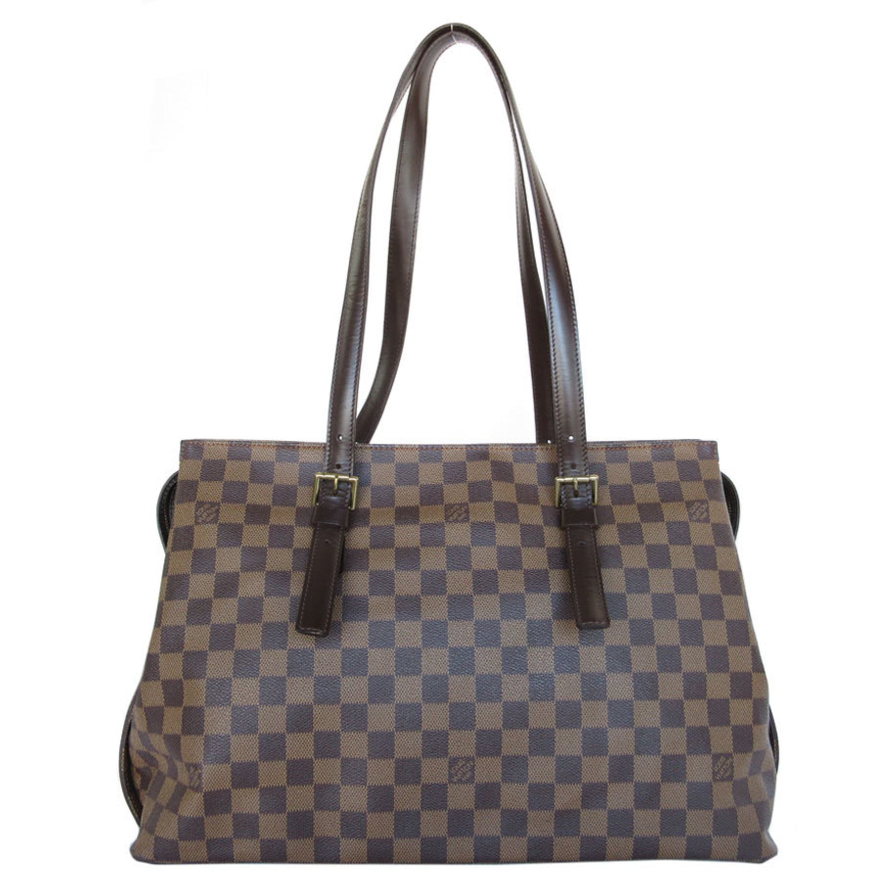 Louis Vuitton Damier Chelsea Shoulder Bag Canvas Gold