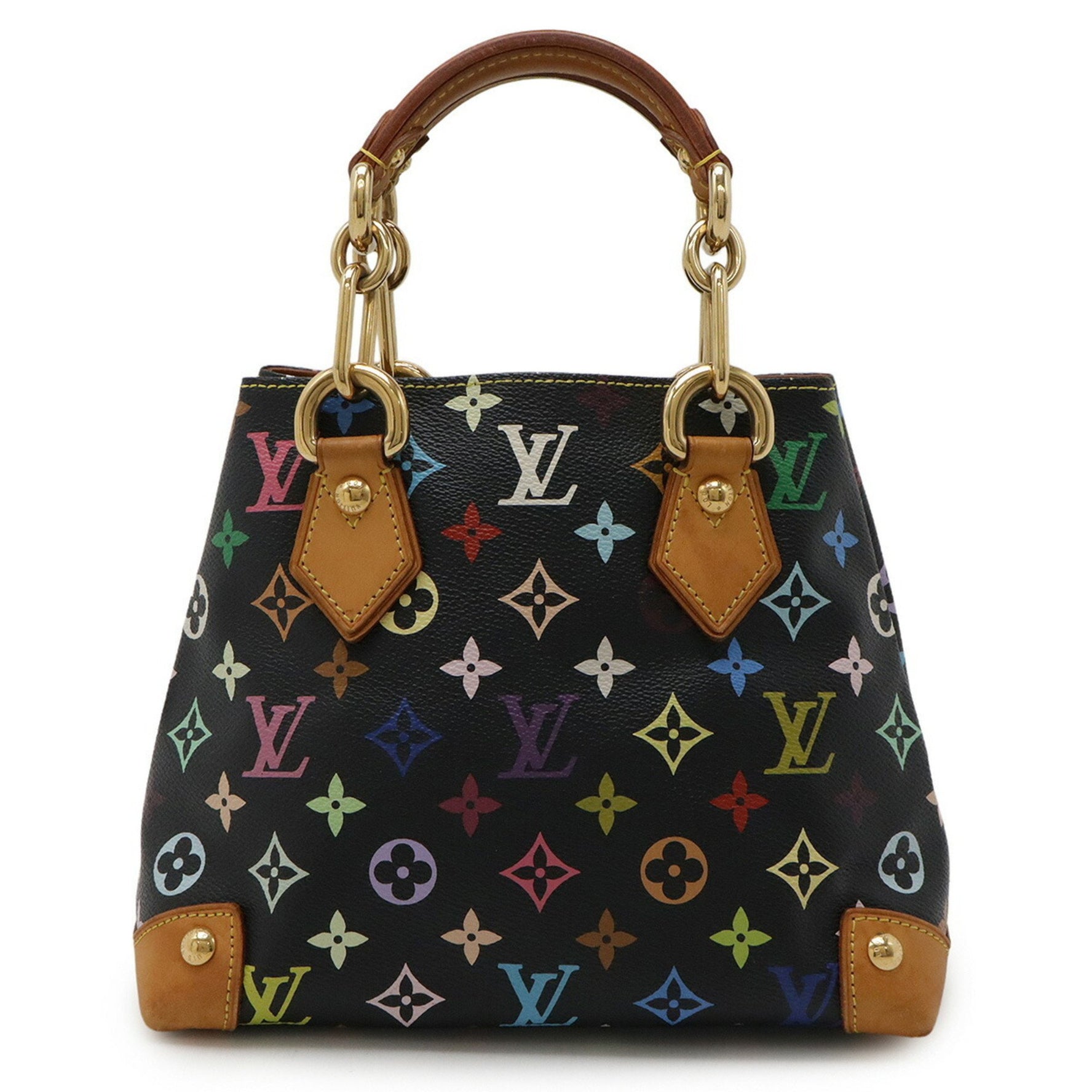 Louis Vuitton Monogram Multicolore Audra Handbag Chain Black