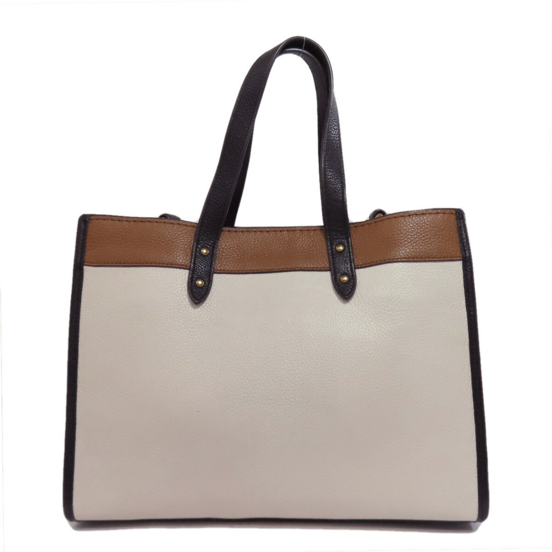 Coach Field Colorblock Handbag Leather