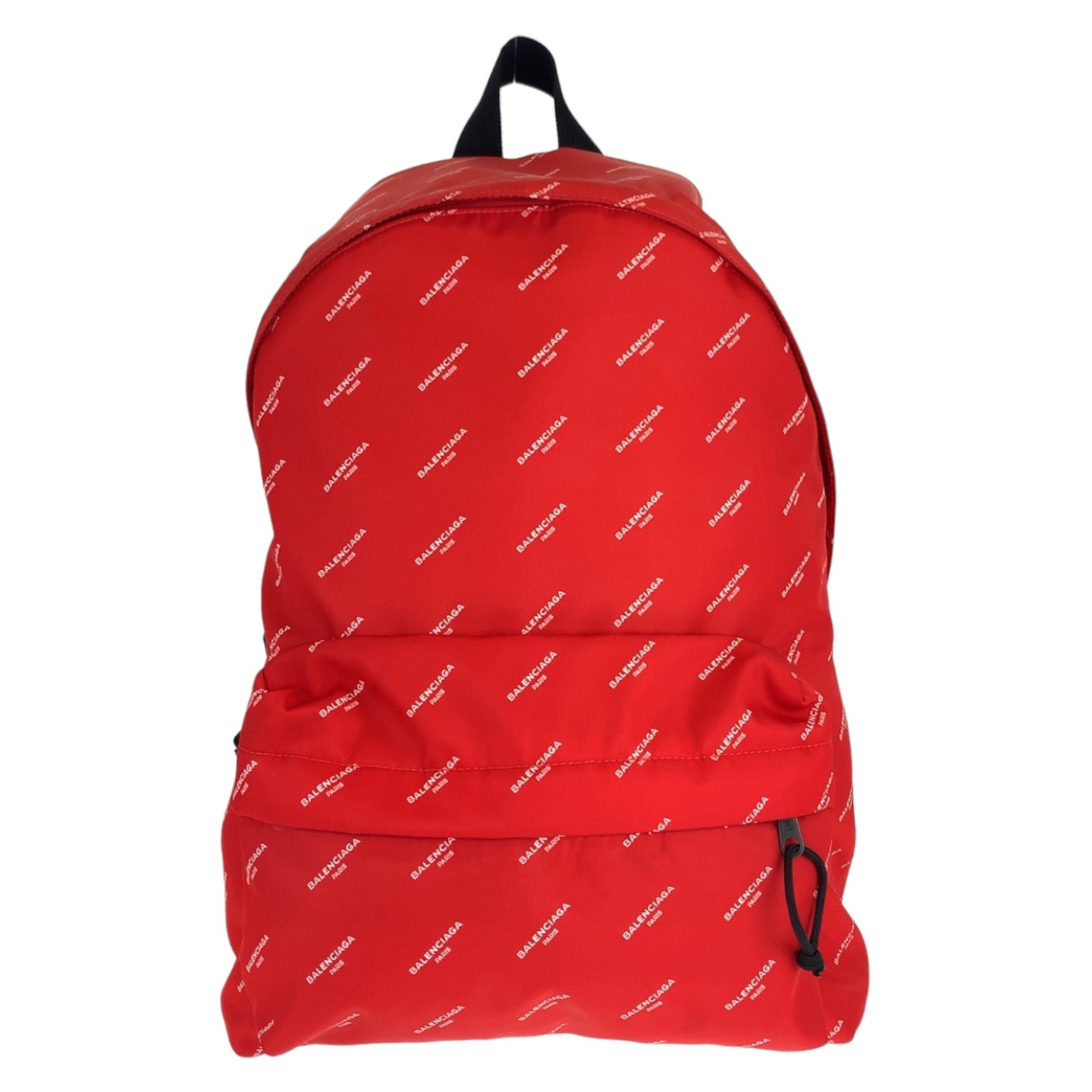 BALENCIAGA Explorer Red and Black Nylon Backpack for Men