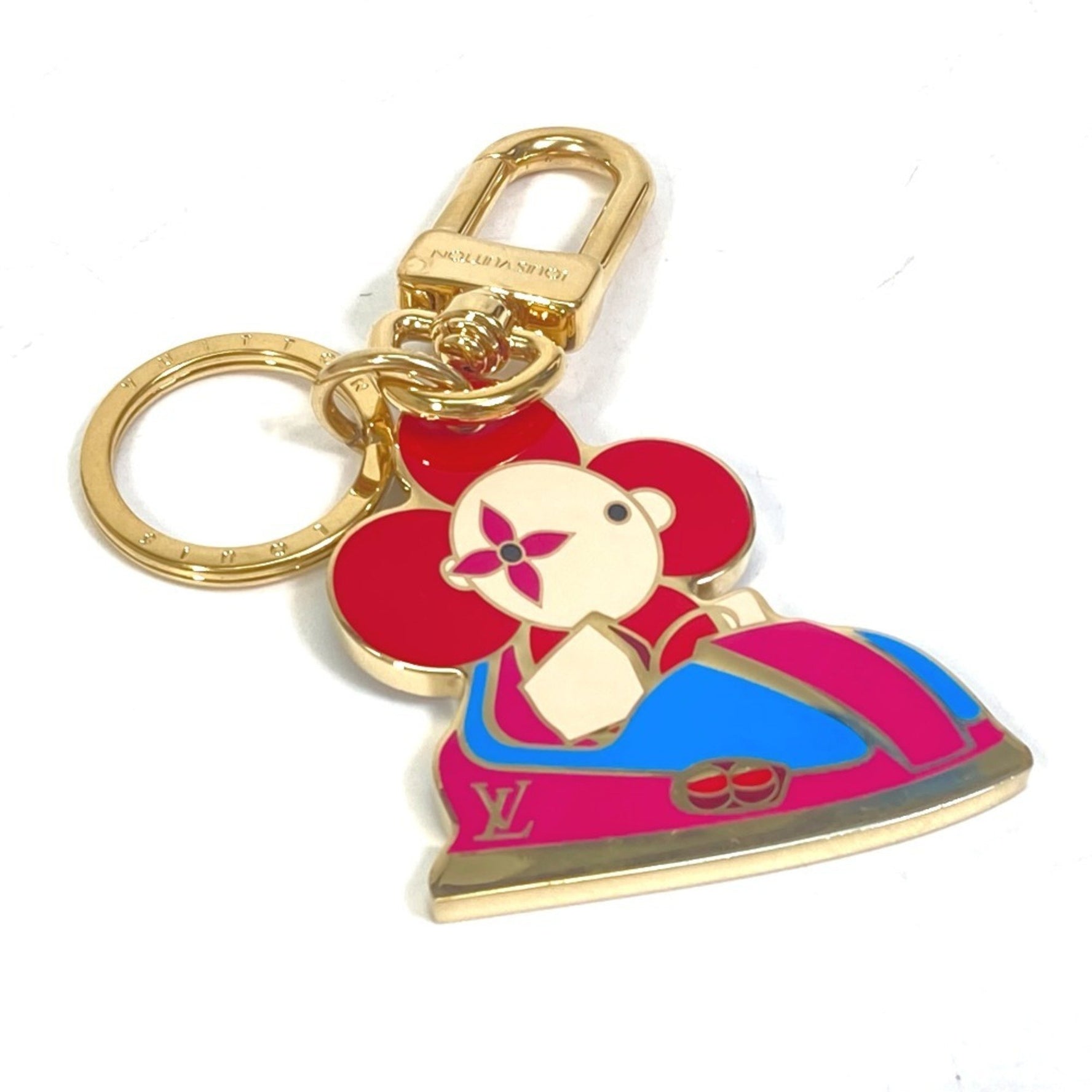 LOUIS VUITTON M69860 Porte Clé Charm Vivienne Key Ring/Bag Charm, Metal, Unisex, Gold