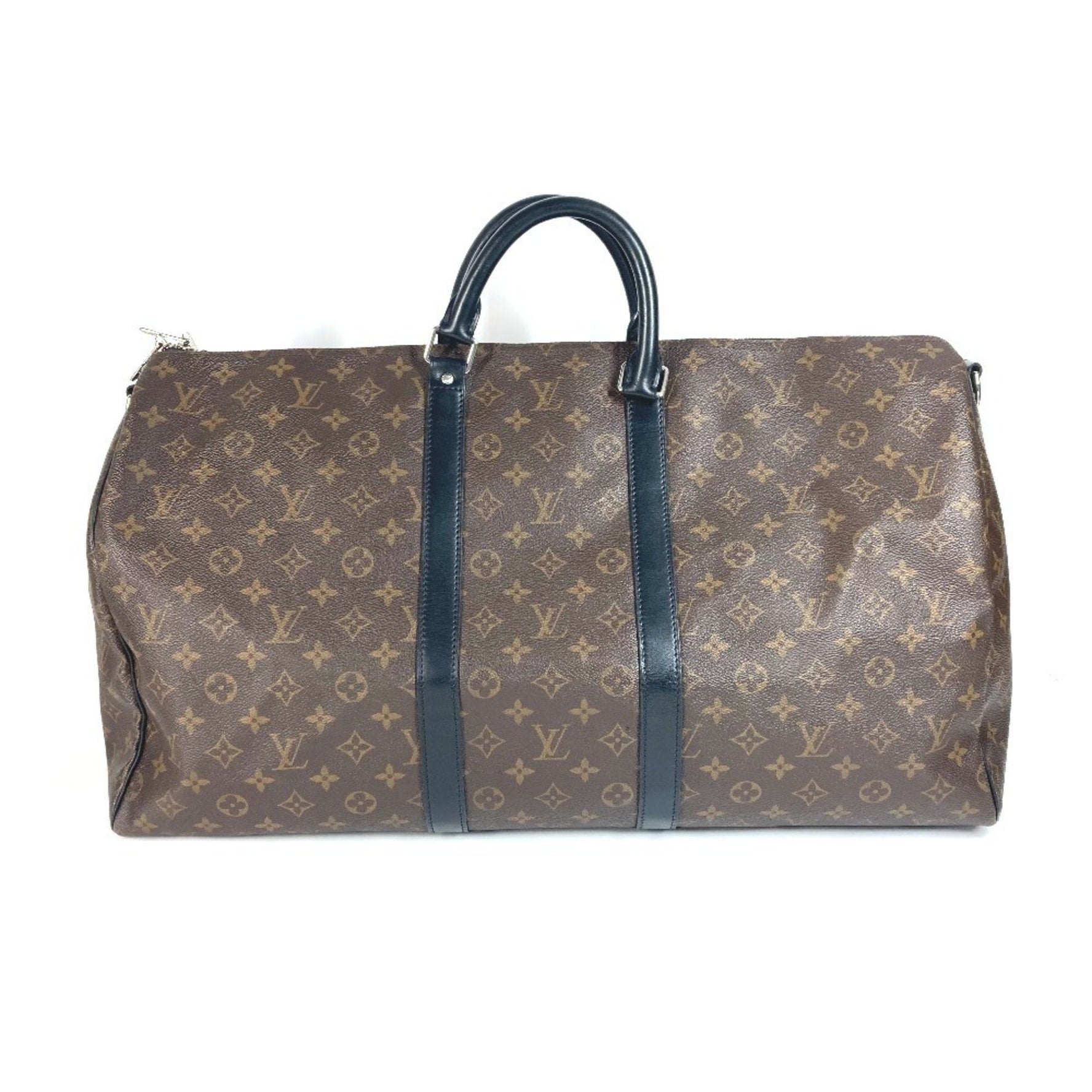 Louis Vuitton Monogram Macassar Keepall Bandouliere 55 Travel Bag, Shoulder Boston Canvas, Men's and Brown