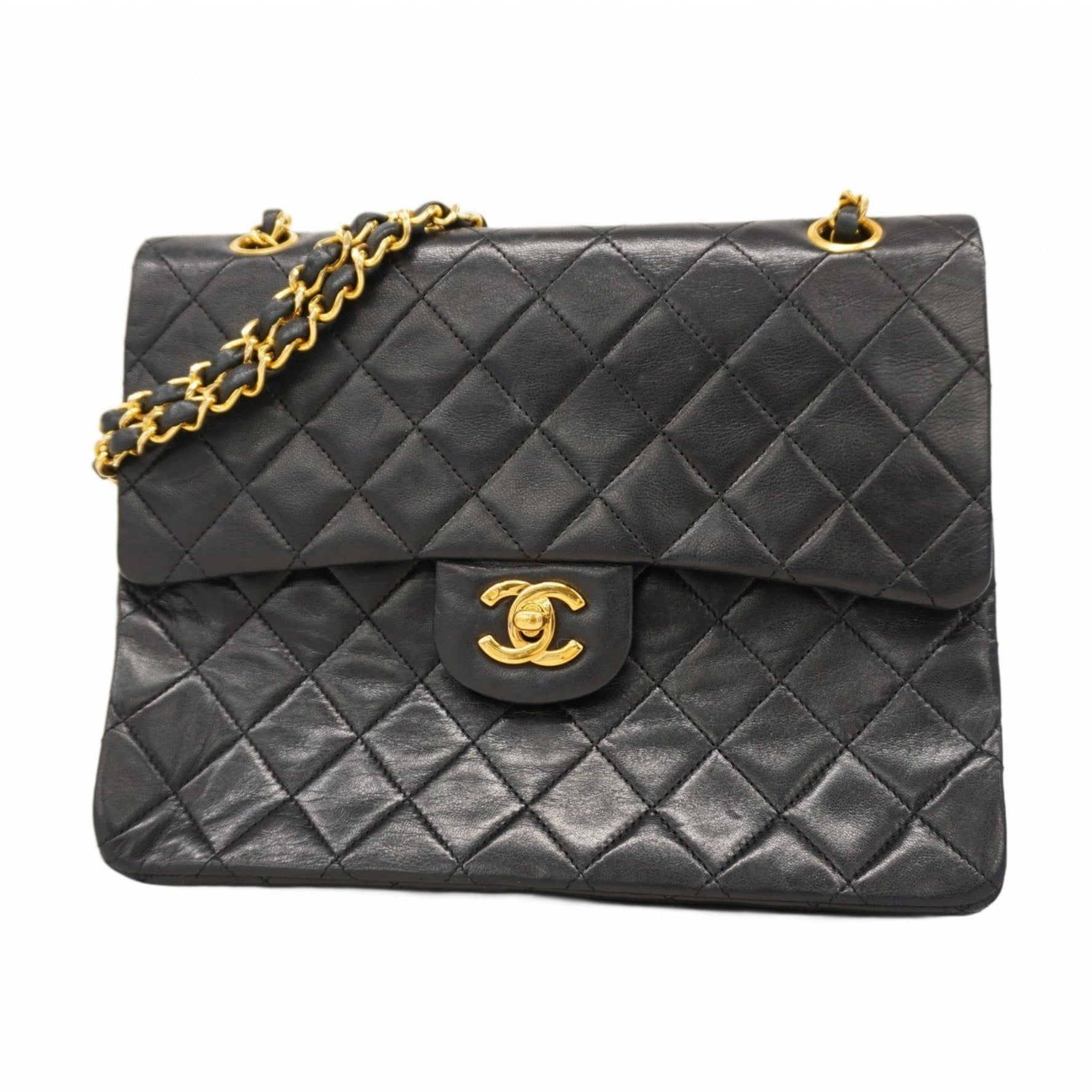 Chanel Matelasse Shoulder Bag with Double Flap and Chain, Lambskin