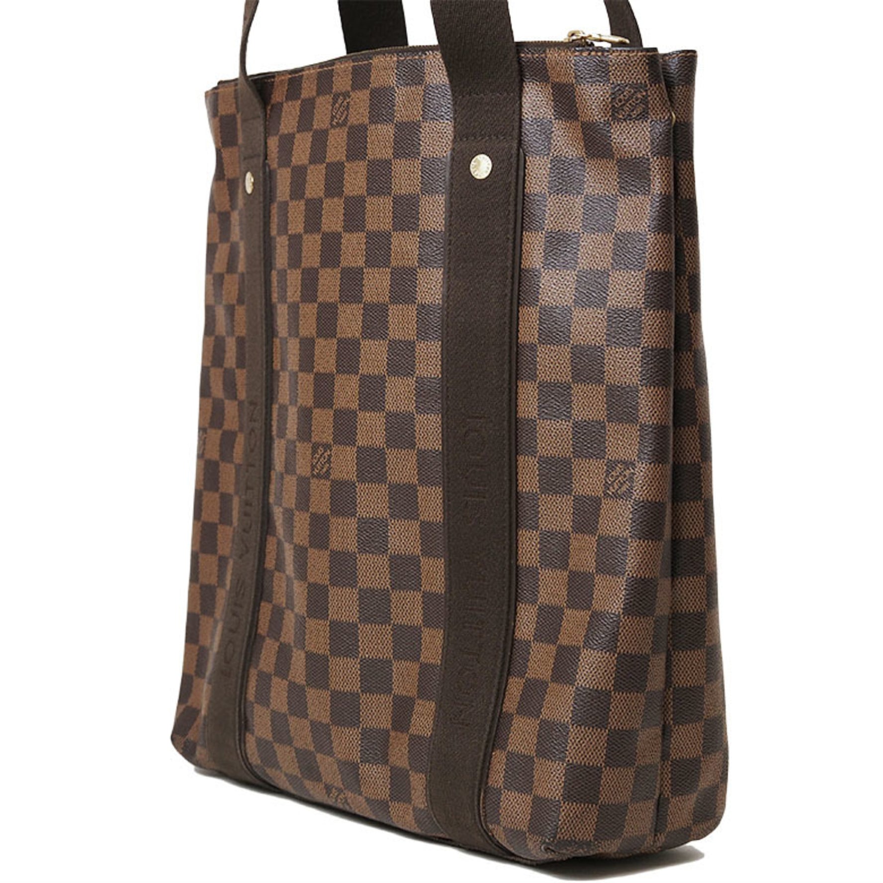 Louis Vuitton Cabas Bobur Tote Bag Damier Ebene Canvas