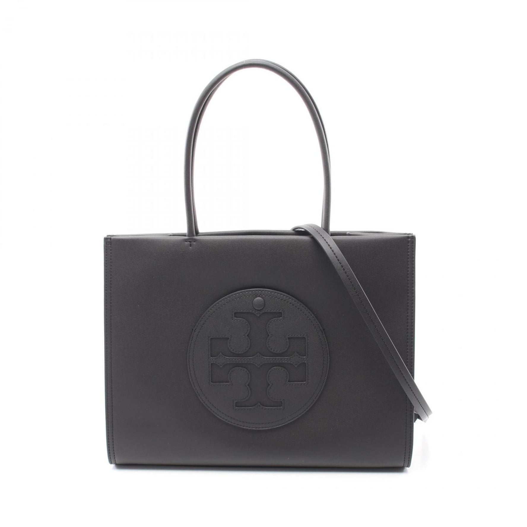 Tory Burch ELLA Tote Bag Leather Women's Black