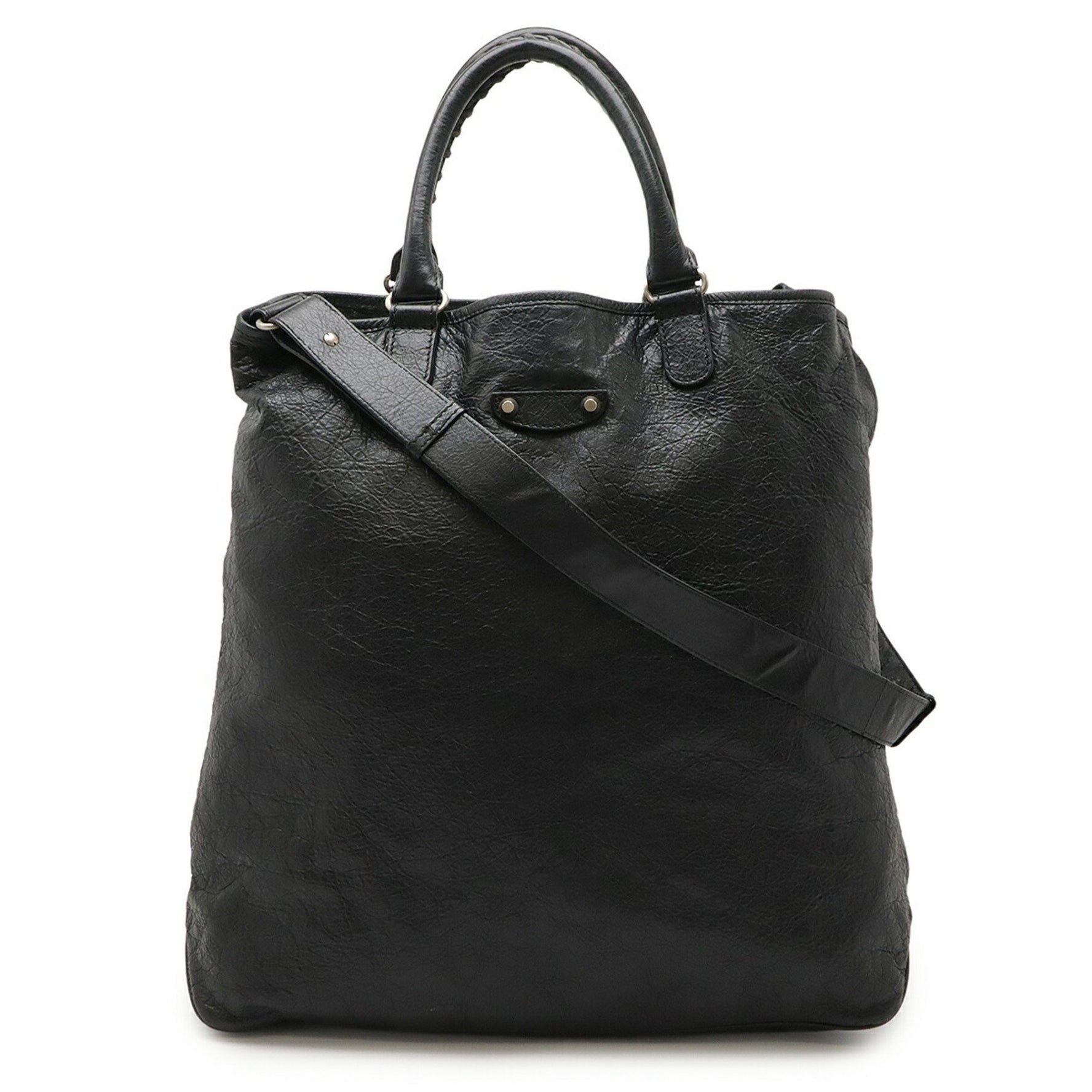 BALENCIAGA Tote Bag Shoulder Leather