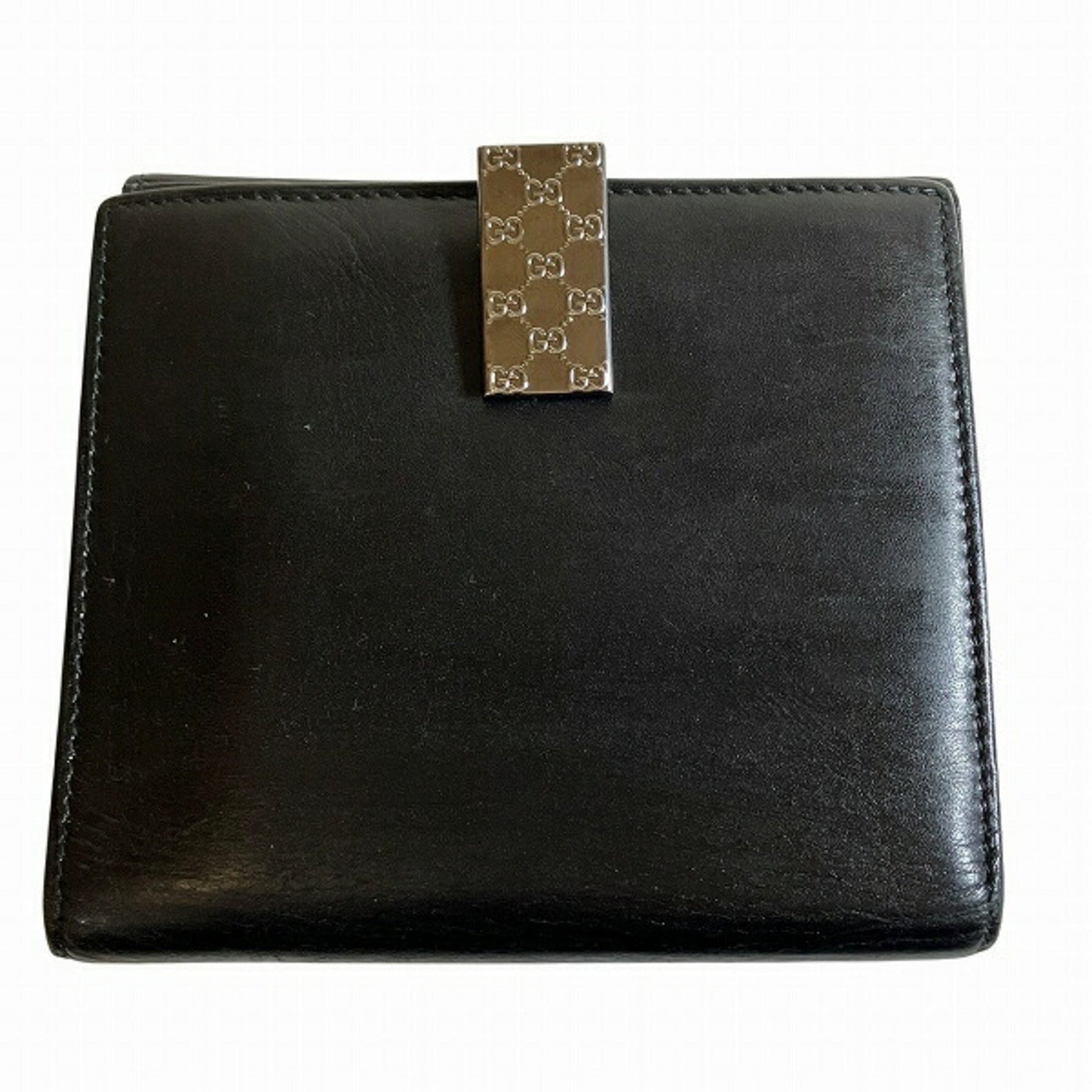 Gucci 035 1408 2242 Women's Bifold Wallet with Clip Closure