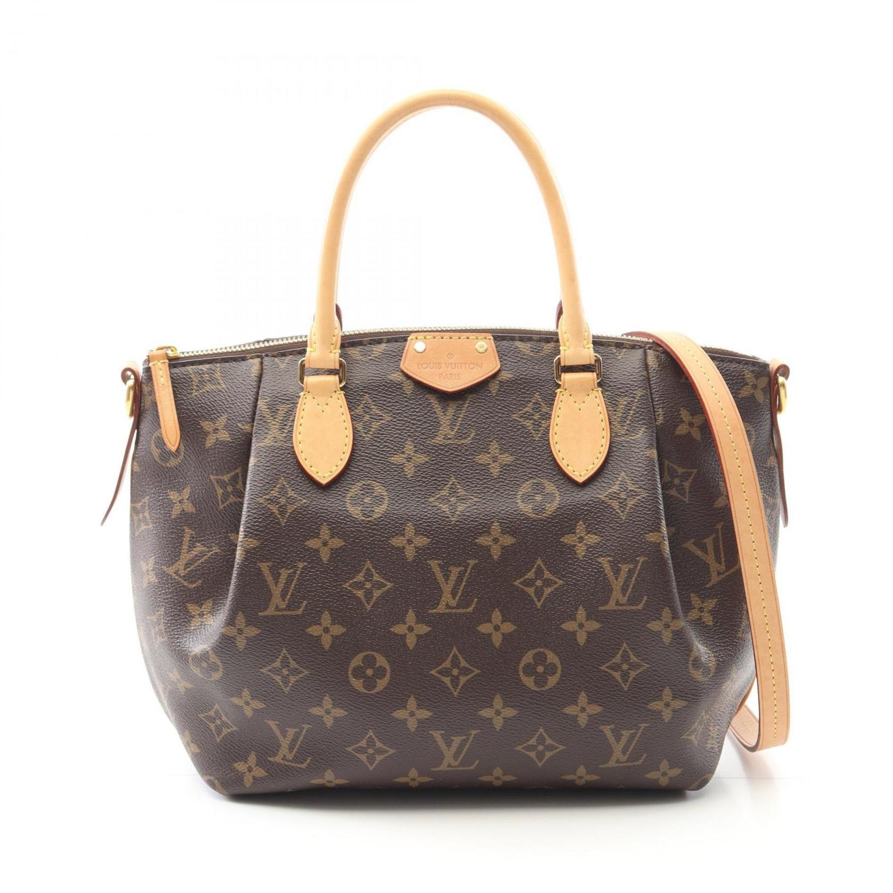 Louis Vuitton Turen PM Handbag, Coated Canvas and Leather, Monogram