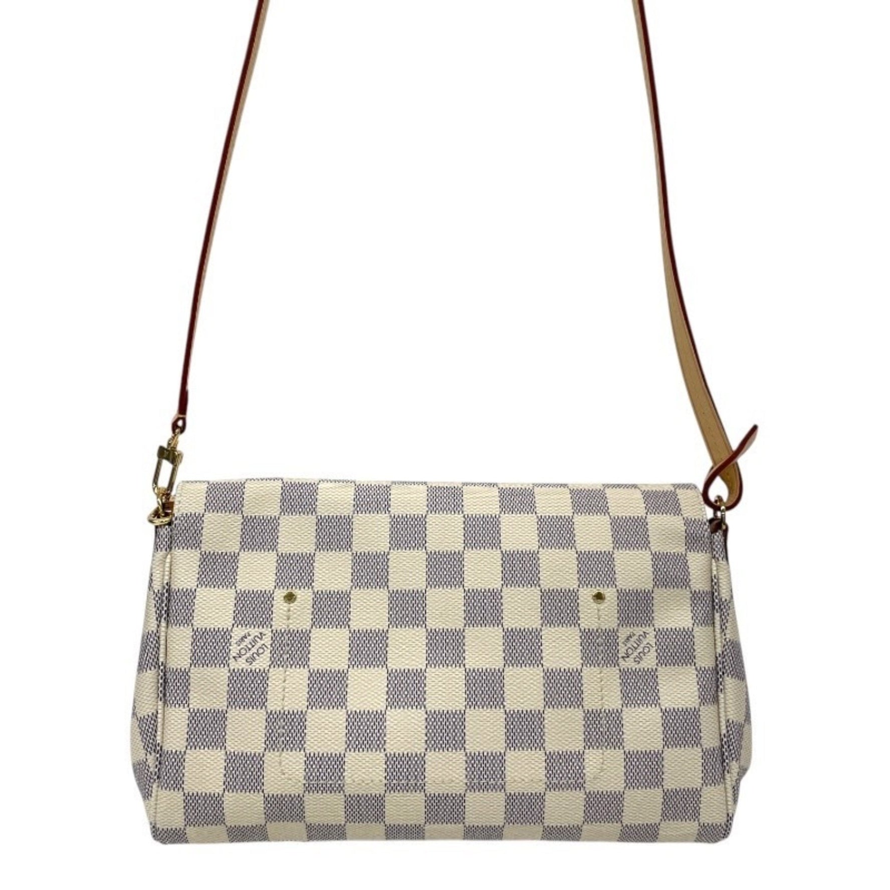 Louis Vuitton Favorite MM Shoulder Bag, Damier Azur Pochette