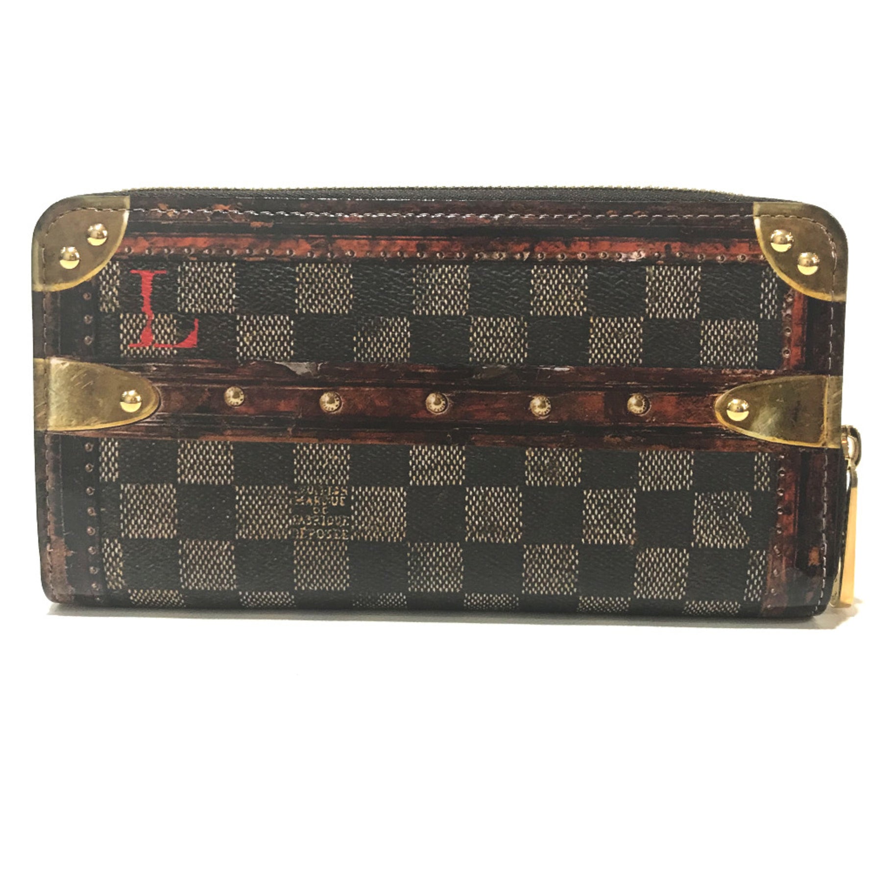 Louis Vuitton Transform do Damier Zip Around Long Wallet Ebene