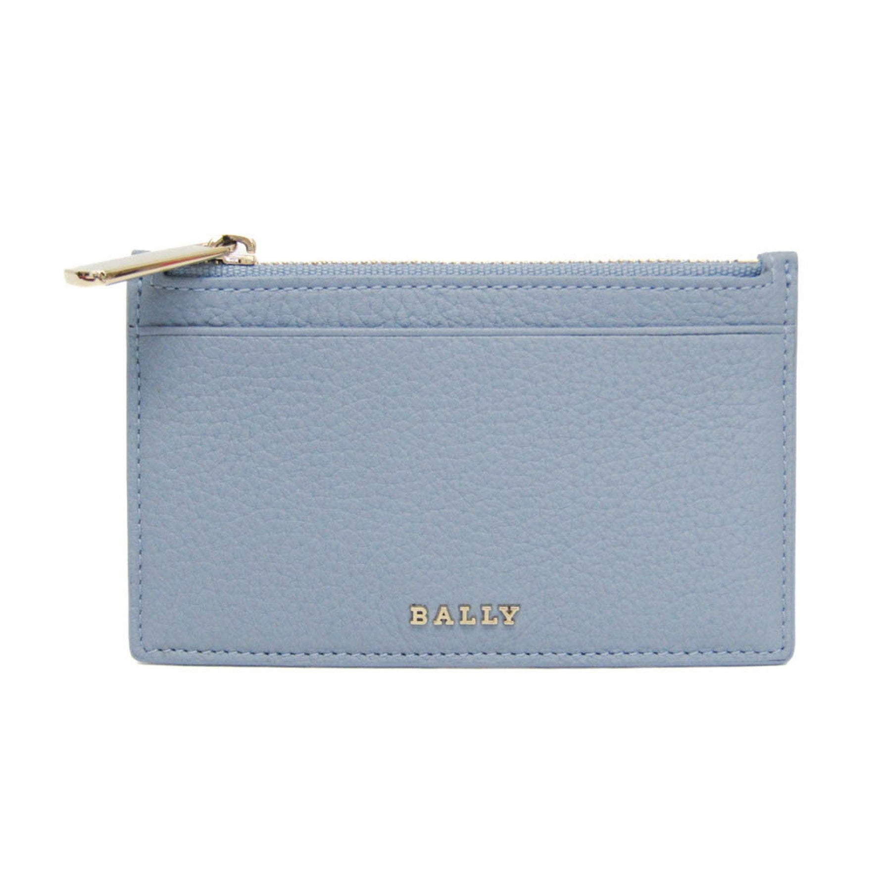 Bally ZANDHY 0/891 Coin Card Holder Women's Leather Coin Purse/coin Case Light Blue
