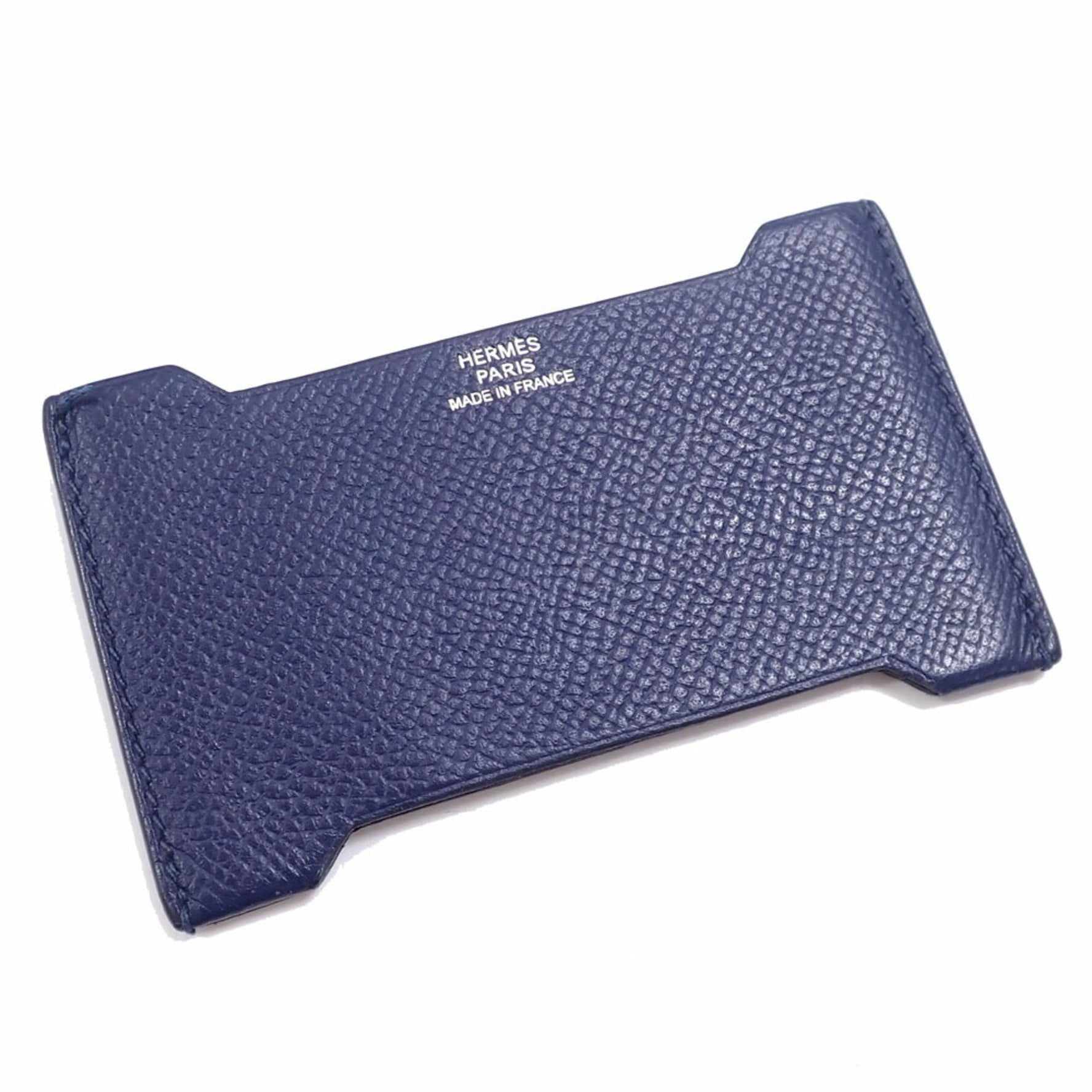 Hermès Manhattan Card Case, Men's, Navy Blue, Epsom Leather, C Stamp, Made in 2018, HERMES