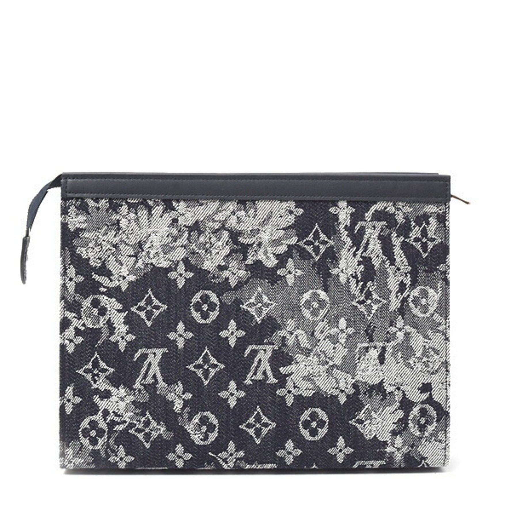 Louis Vuitton Monogram Tapestry Pochette Voyage MM Clutch Bag