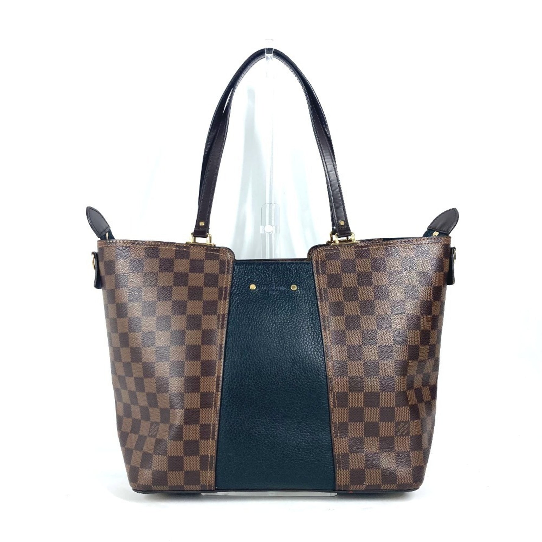 Louis Vuitton Damier Jersey Tote Bag Shoulder Canvas Leather Brown