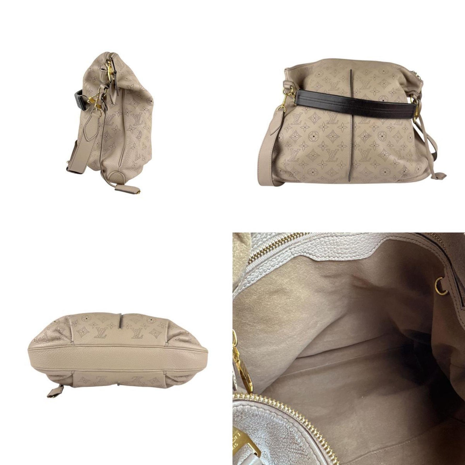 Louis Vuitton Shoulder Bag Handbag Monogram Mahina Selene MM