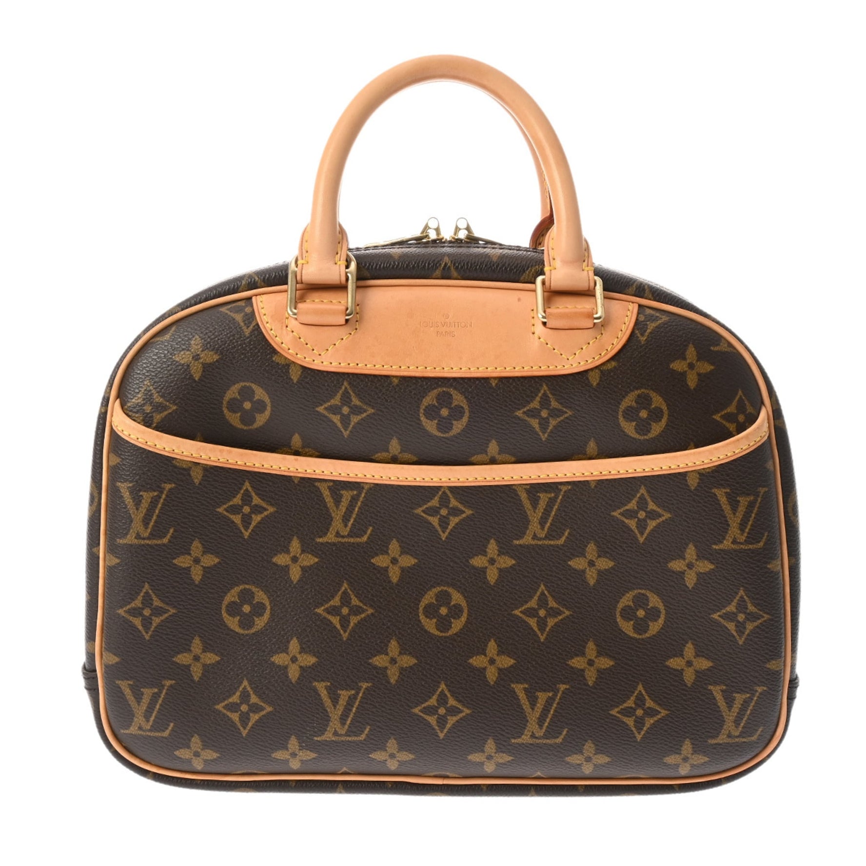 LOUIS VUITTON Monogram Trouville Canvas Handbag, AB Grade, Pre-owned, Ginzo