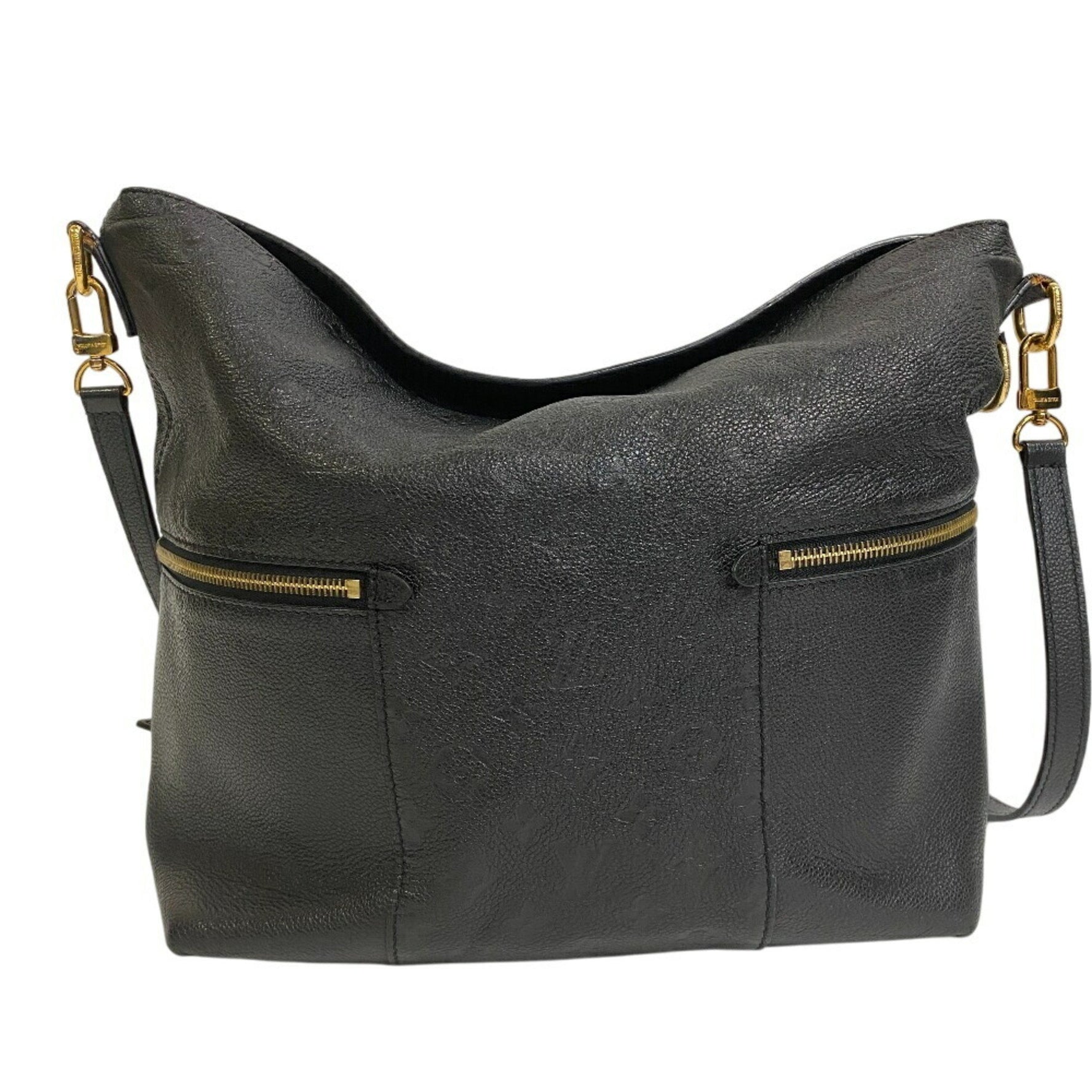 LOUIS VUITTON M44014 Merry Monogram Empreinte Shoulder Bag, Women's, Black
