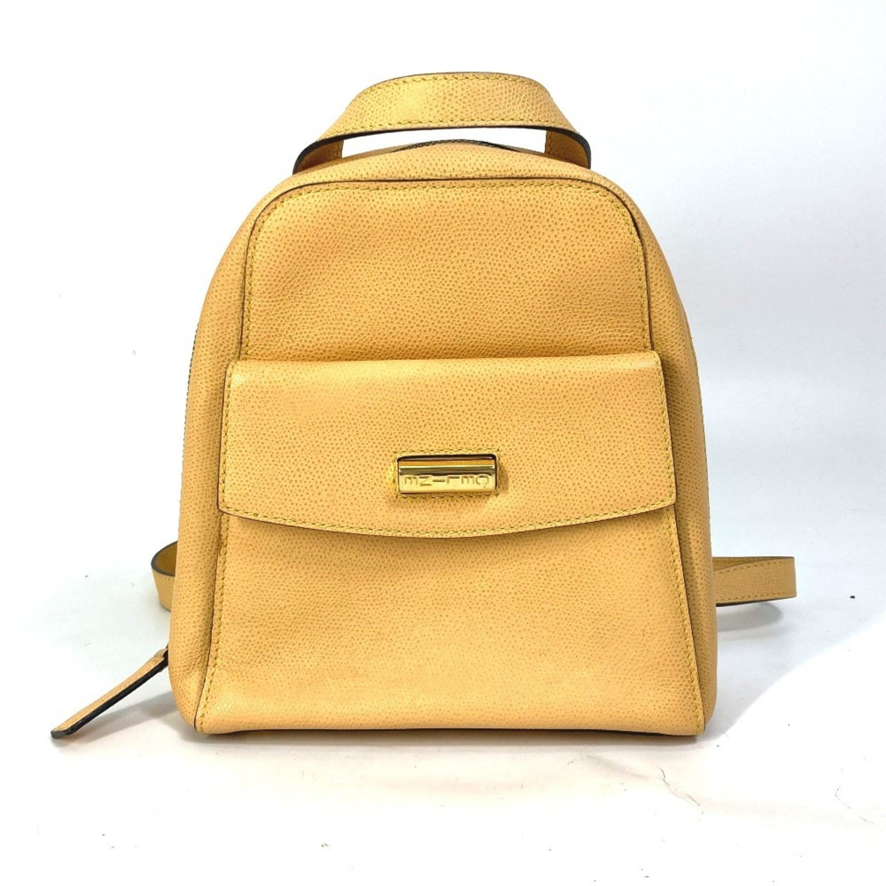 CELINE Vintage Mini Backpack, Leather, Beige