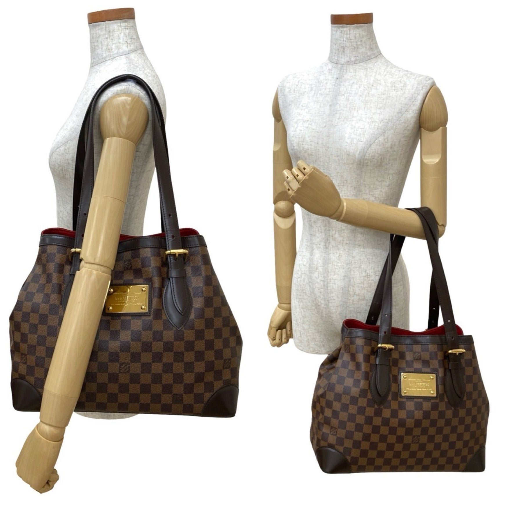 Louis Vuitton Hampstead MM Damier Leather Tote Bag, Handbag, Business