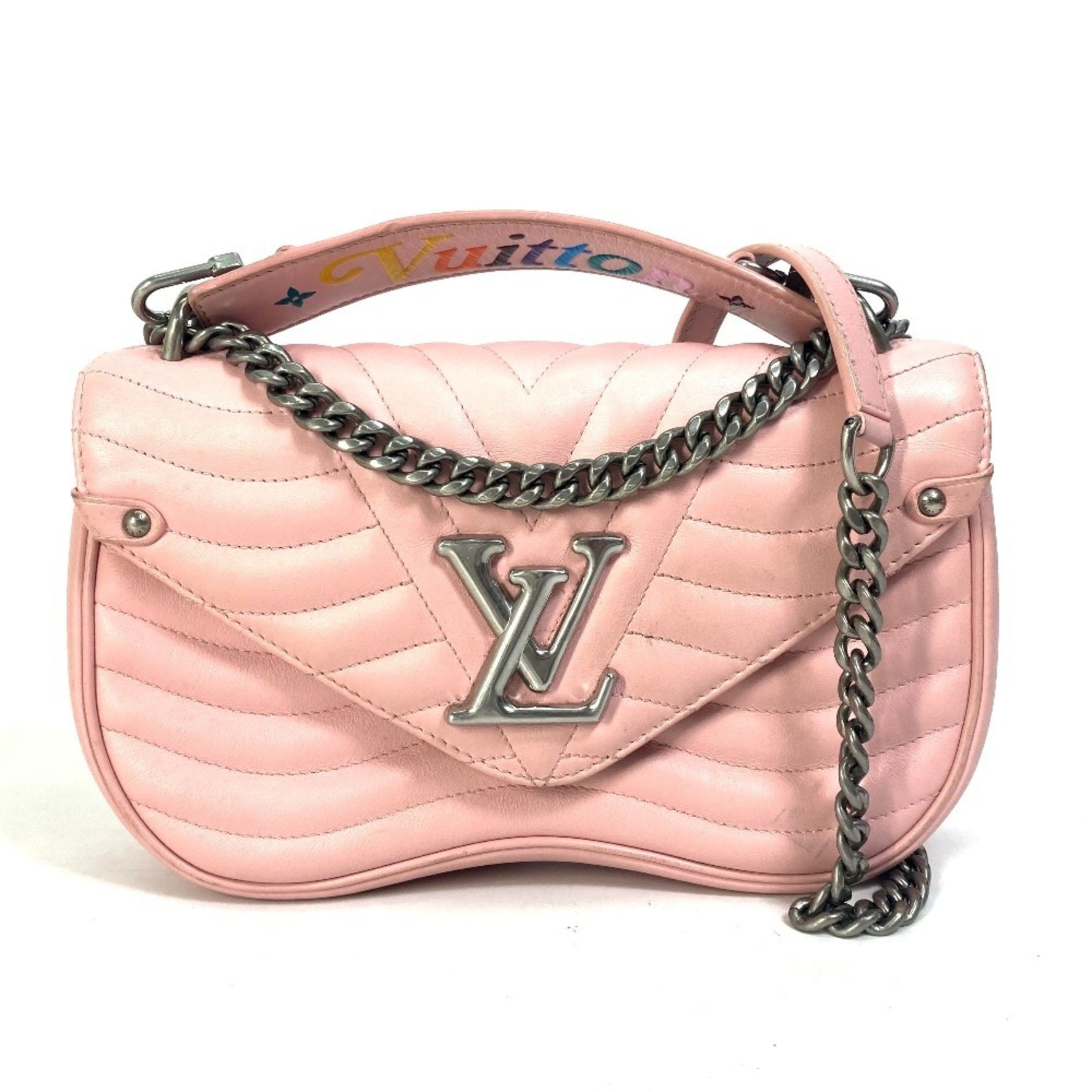 Louis Vuitton New Wave Chain Bag MM Handbag/Shoulder Leather