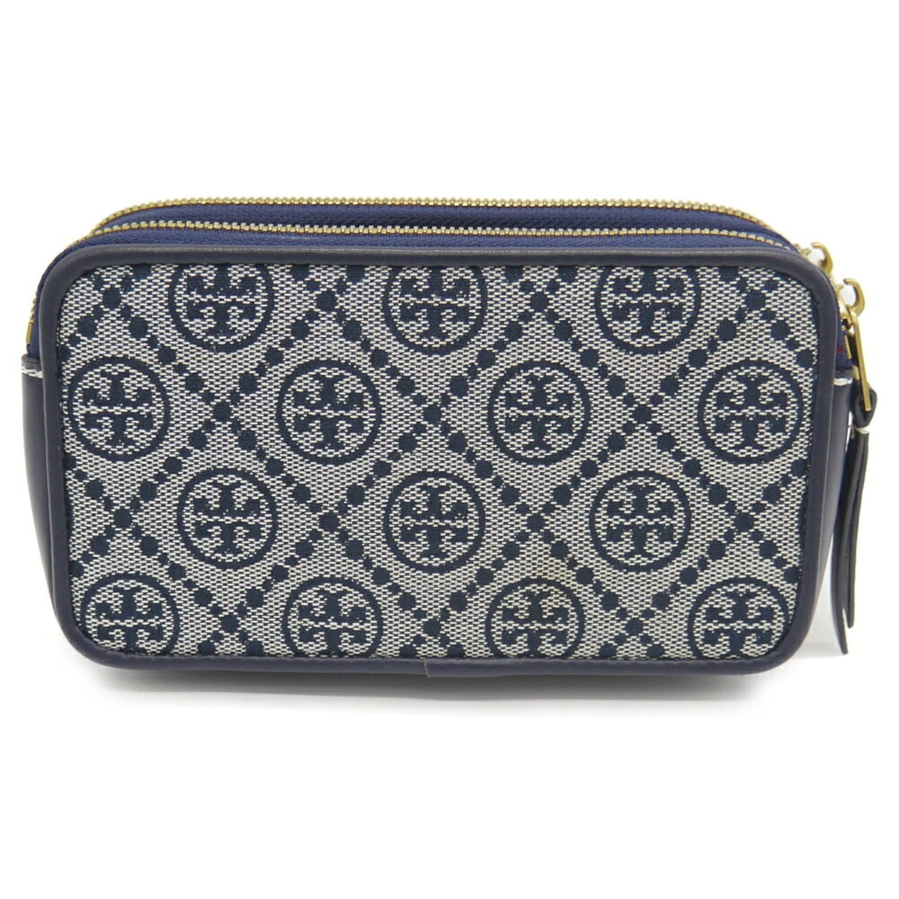 TORY BURCH T Monogram Double Zip Shoulder Bag in Jacquard