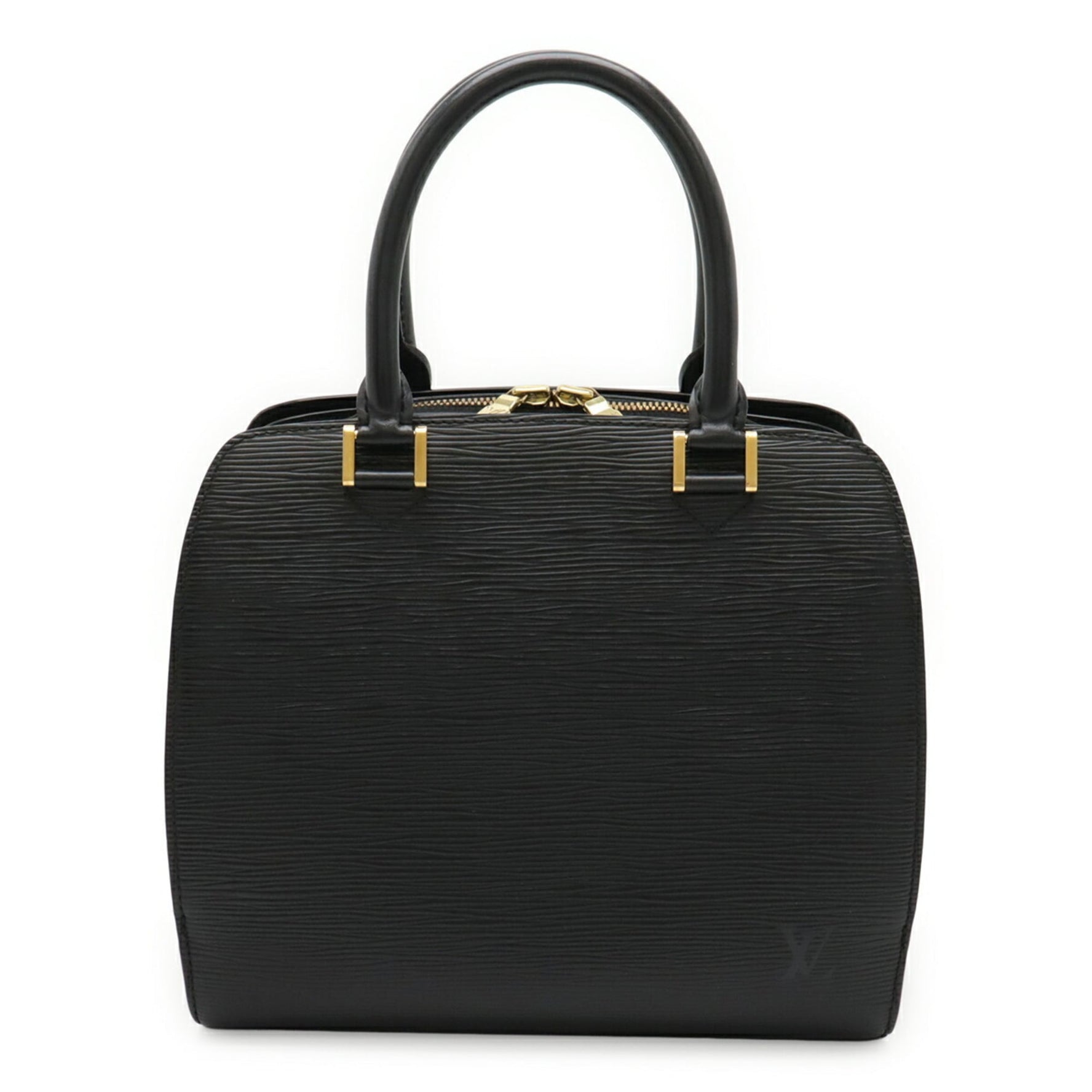 LOUIS VUITTON Epi Pont Neuf Handbag Leather Noir Black