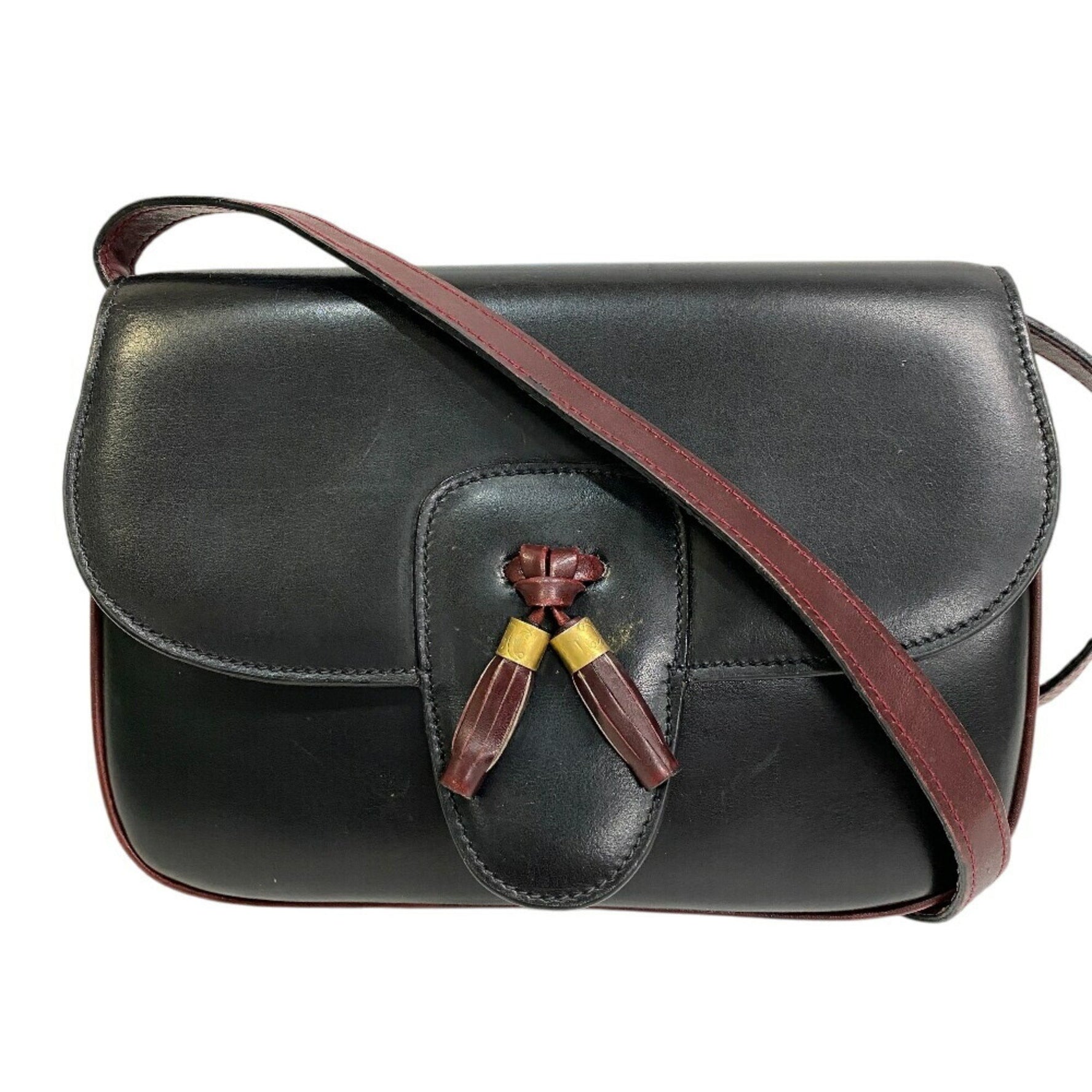 CELINE Tassel Medium Shoulder Bag, Women's, Black