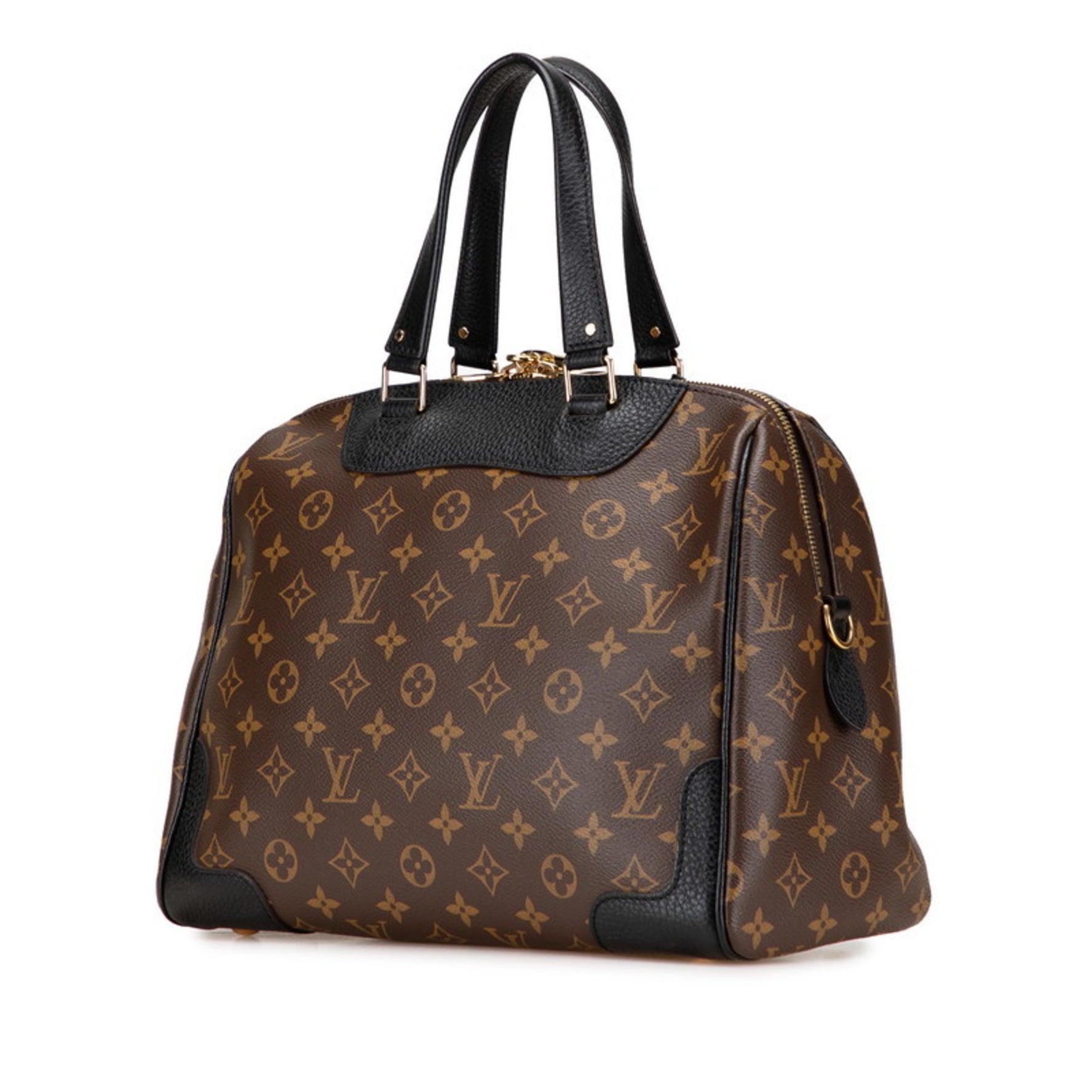 Louis Vuitton Monogram Macassar Retiro PM Shoulder Bag/Handbag Noir Black Brown Leather LOUIS VUITTON