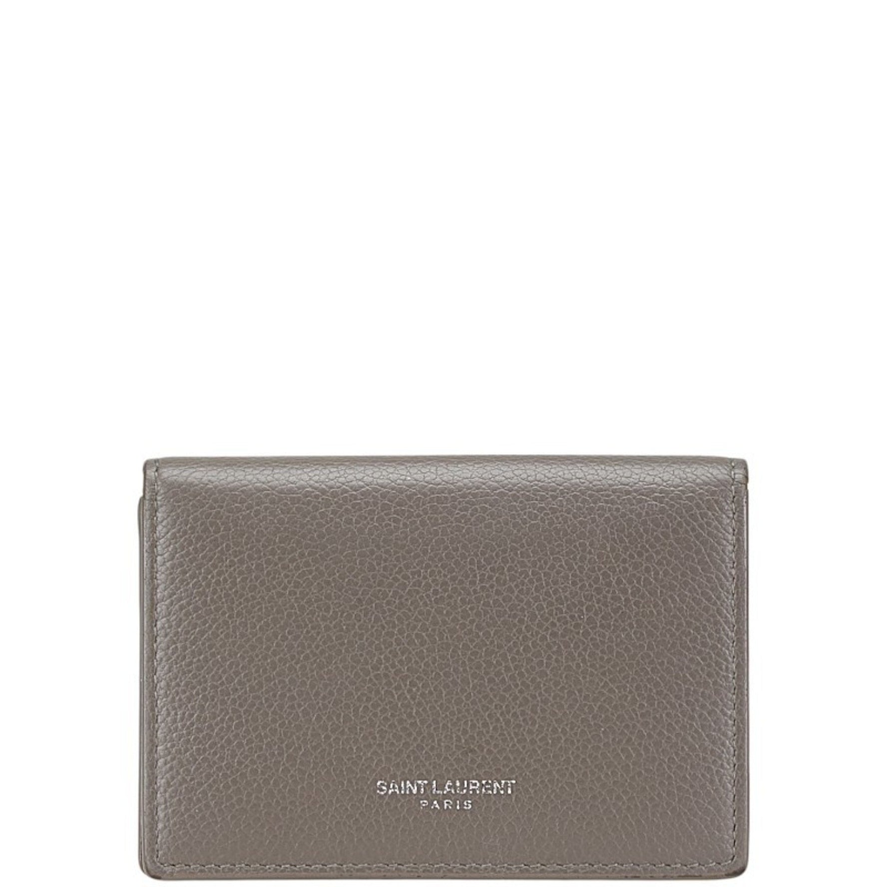 Saint Laurent Business Card Case/Card Case/Pass Case Leather