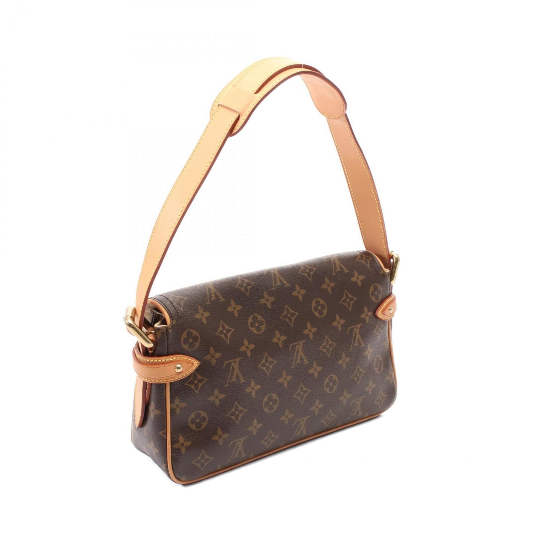 Louis Vuitton Hudson PM Shoulder Bag, Coated Canvas and Leather, Monogram, Brown