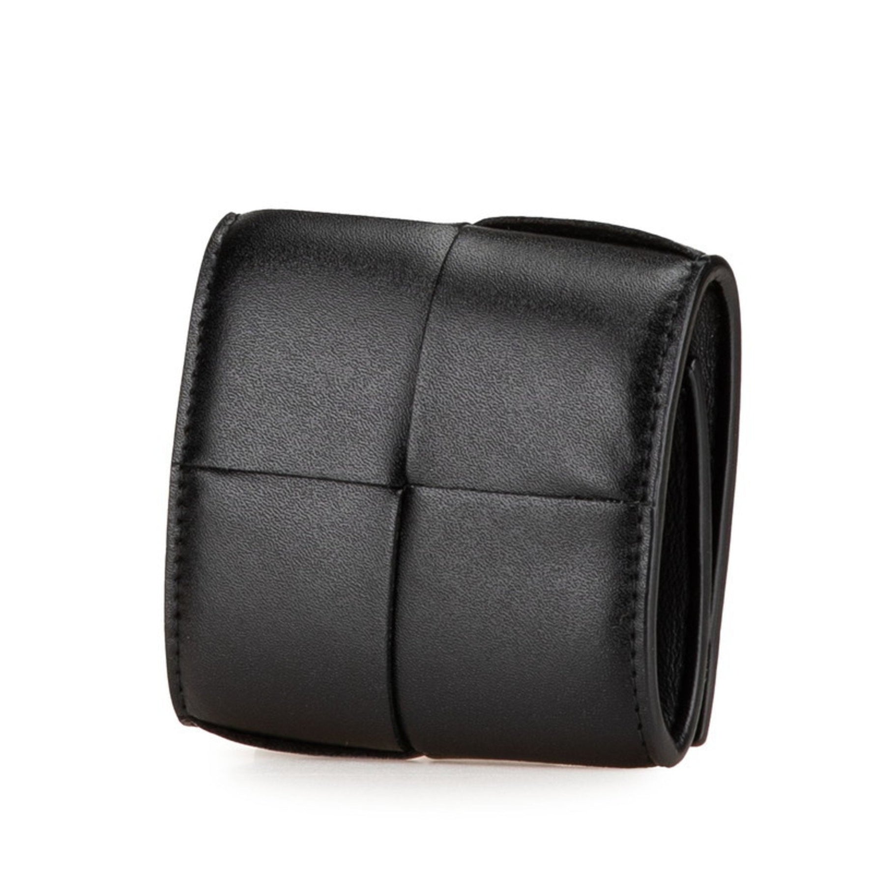 Bottega Veneta Maxi Intrecciato Cassette Folding Coin Purse Case Leather BOTTEGAVENETA