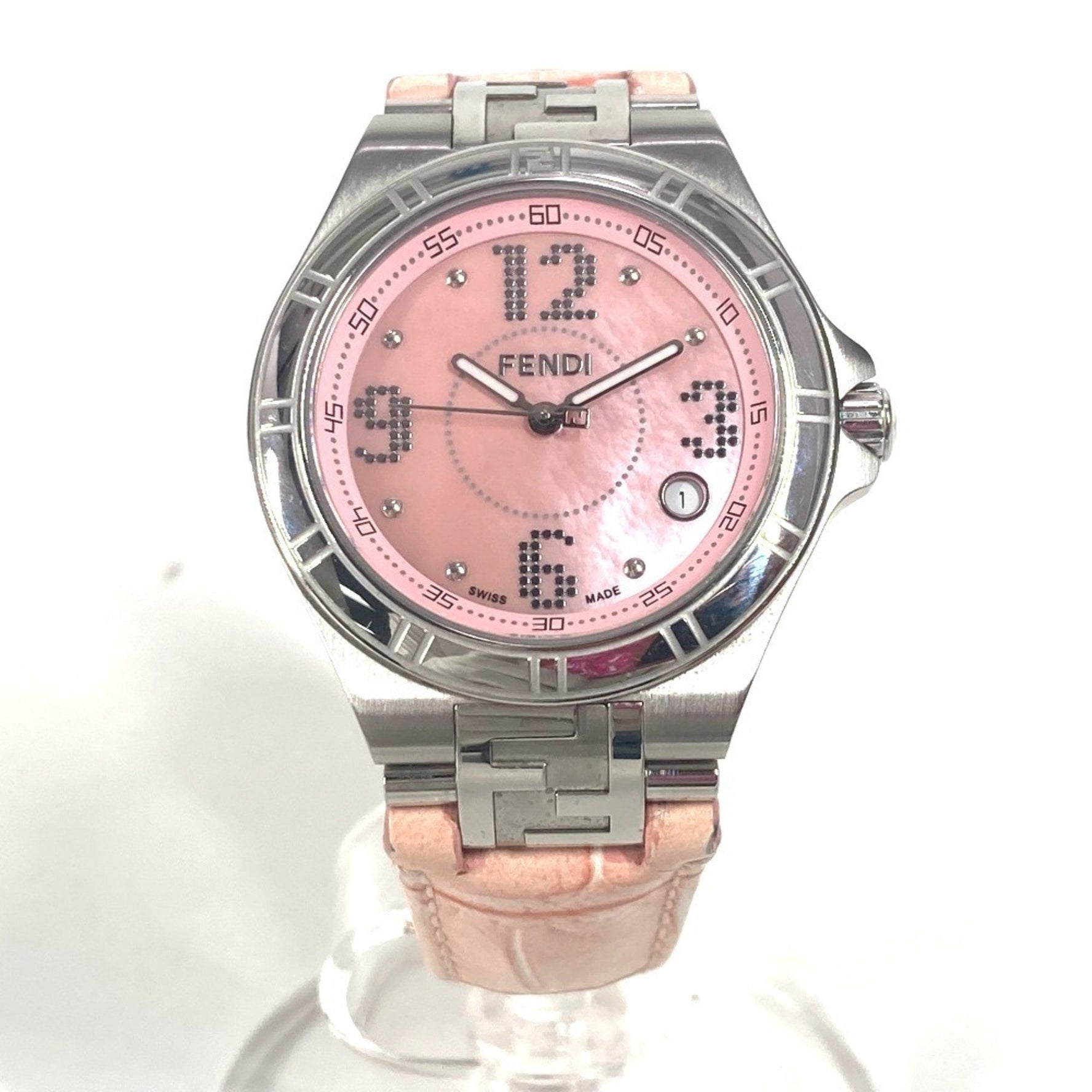 FENDI High Speed Watch, Ladies' Leather, Pink