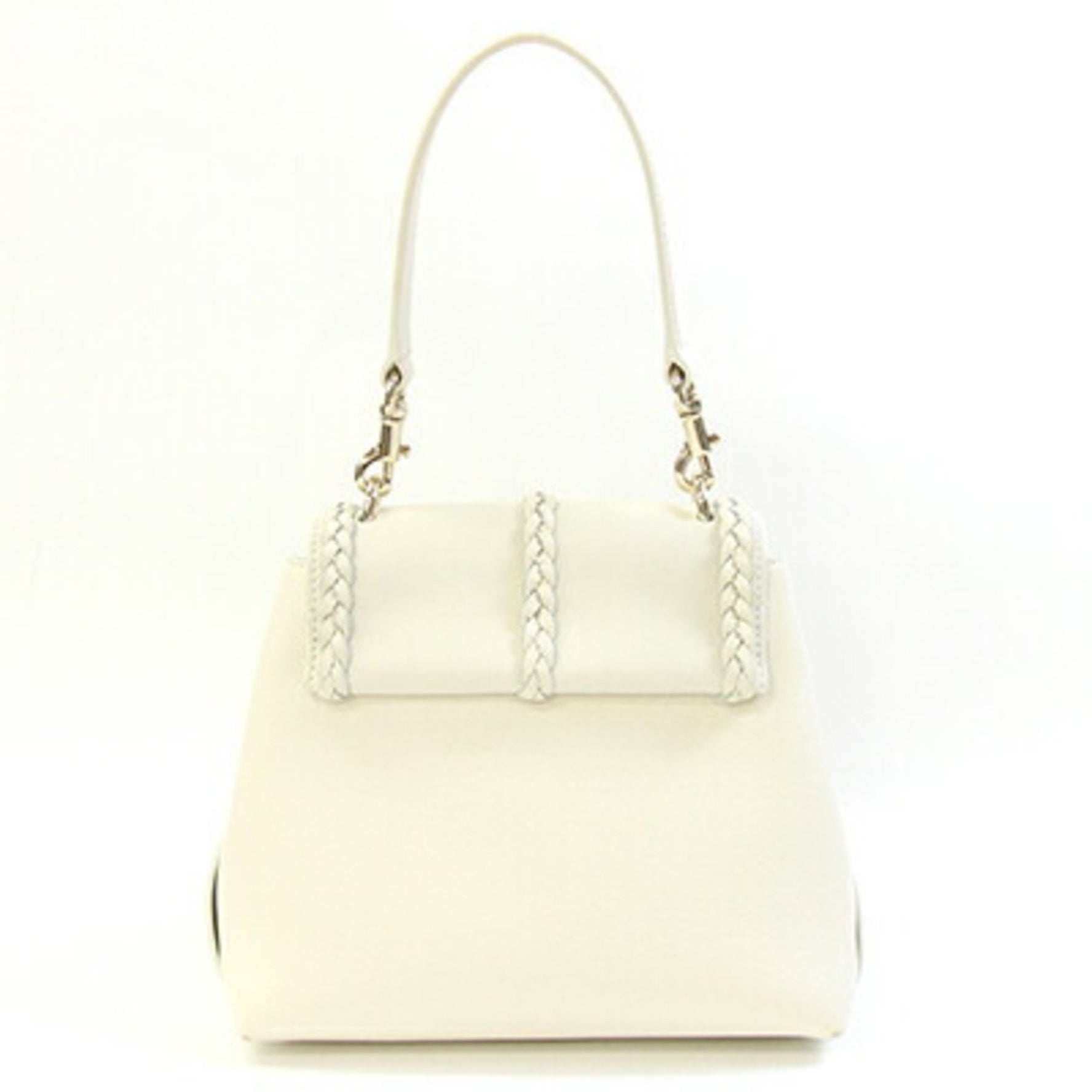 Chloé Chloe Handbag Penelope Small Leather Shoulder Bag Tassel White