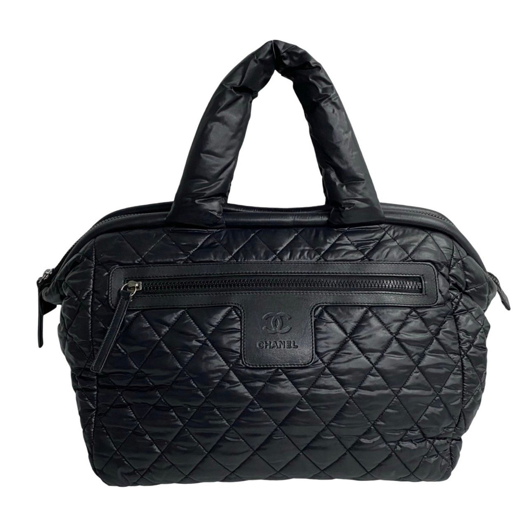 CHANEL Coco Cocoon Mark Nylon Handbag Mini Tote Bag