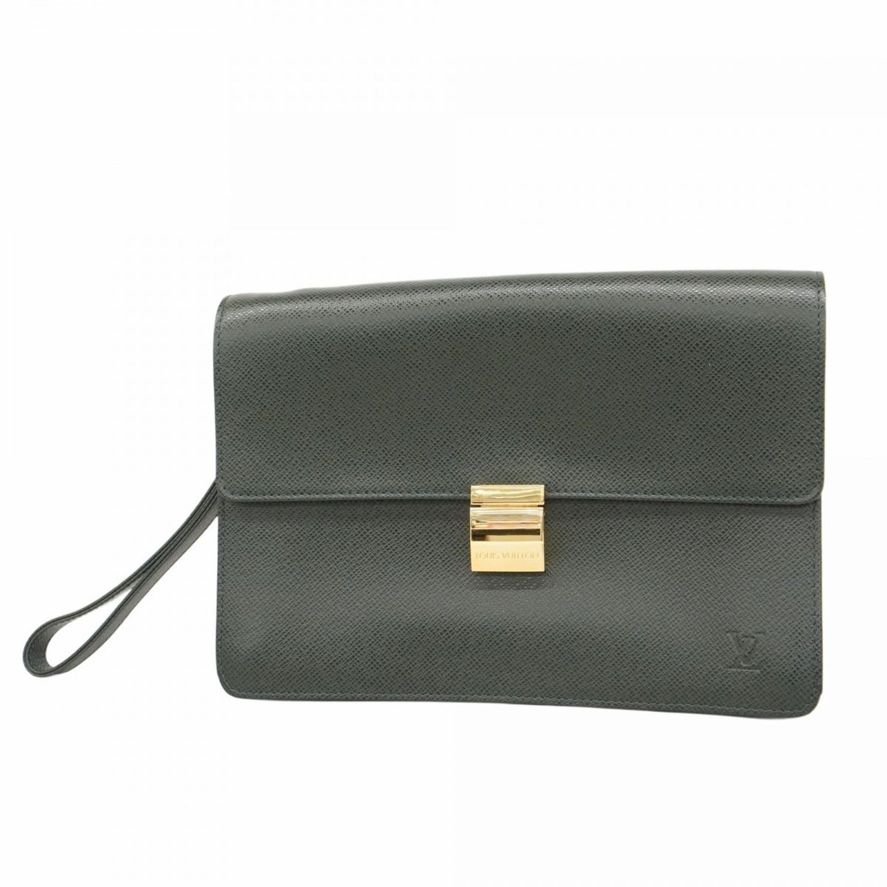 Louis Vuitton Taiga Selenga Clutch Bag M30784 Episea Men's