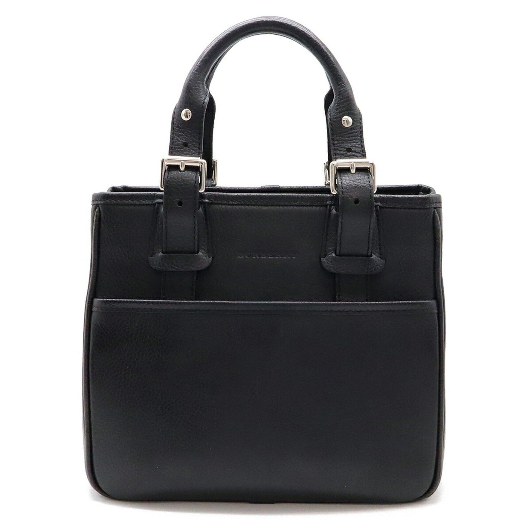 BURBERRY Burberry handbag tote bag leather black