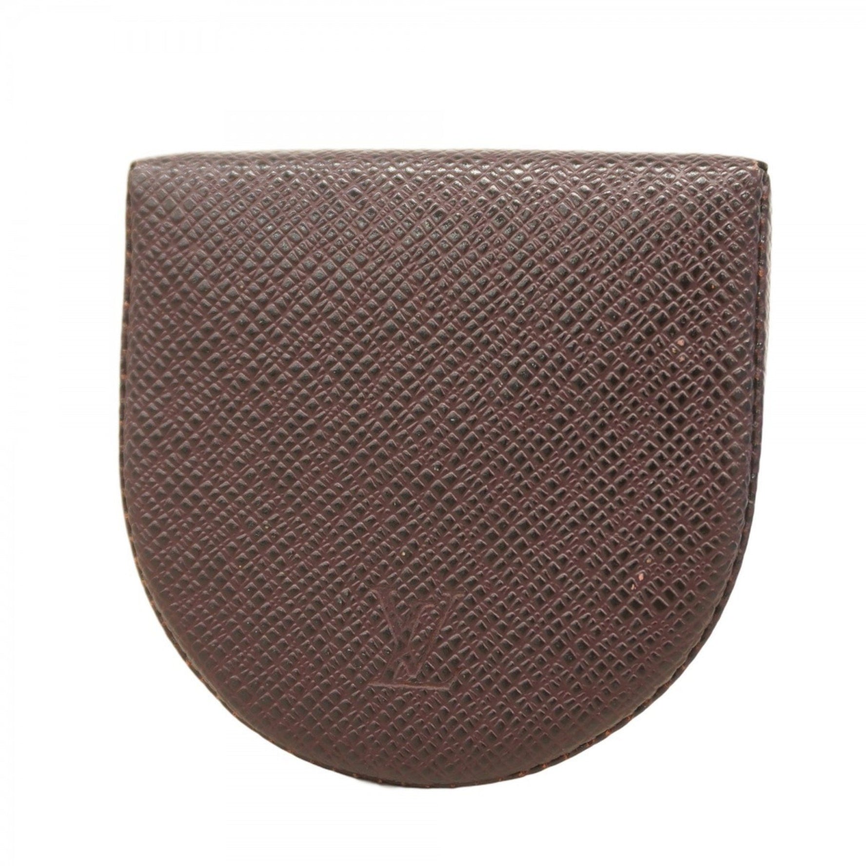 Louis Vuitton Taiga Porte Monnaie Cuvette Wallet/Coin Case M30376 Acajou Women's
