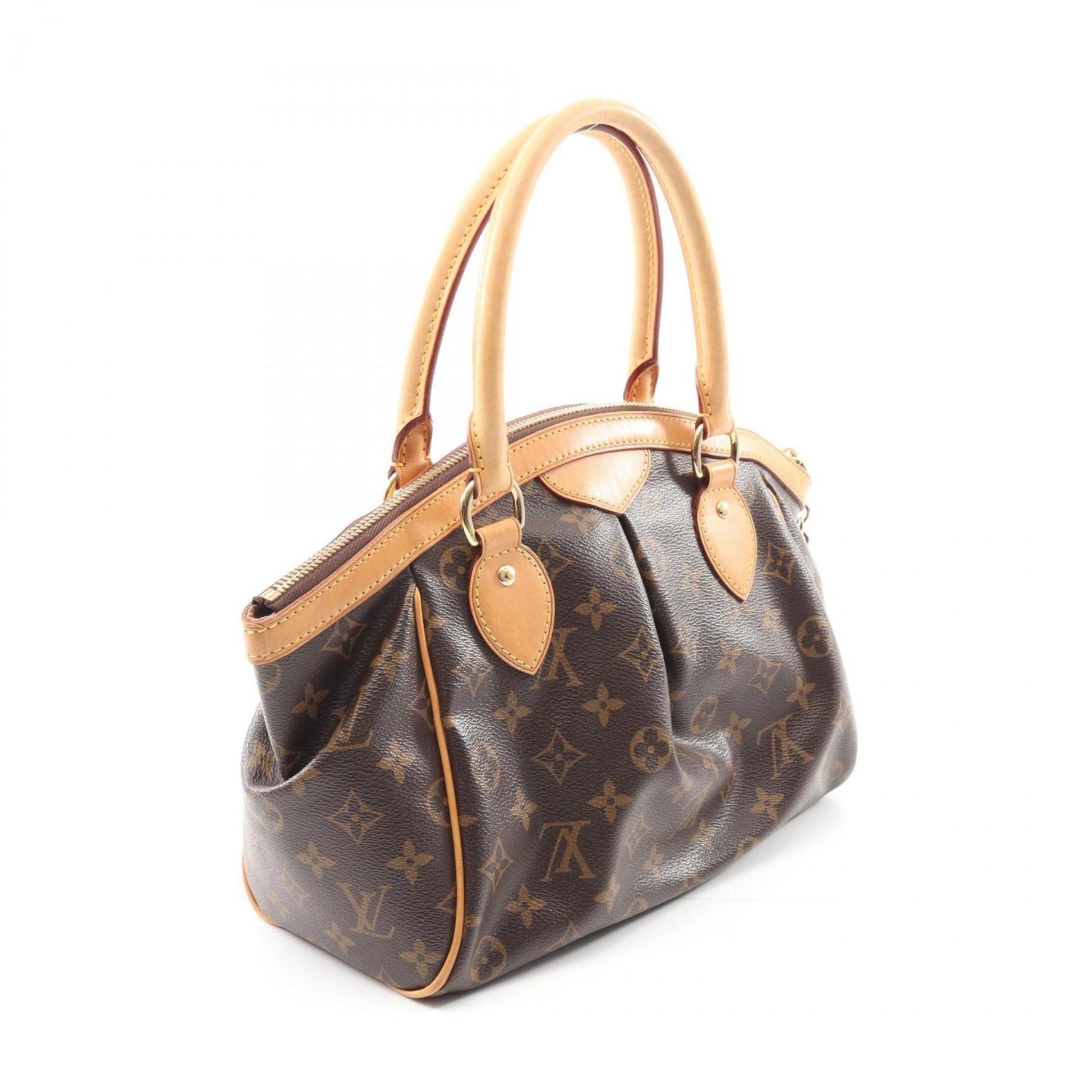 Louis Vuitton Tivoli PM Handbag, Coated Canvas and Leather, Monogram
