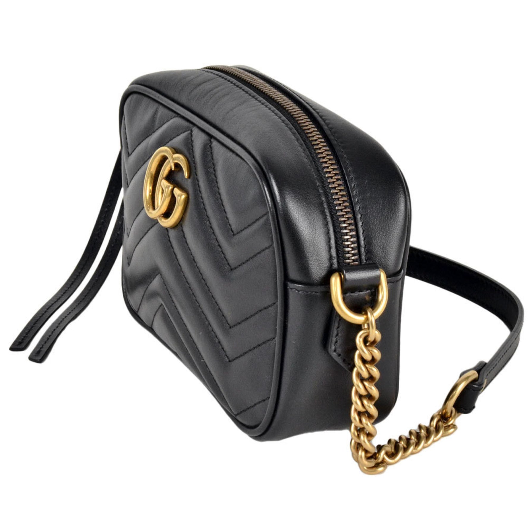 GUCCI GG Marmont Shoulder Bag Leather