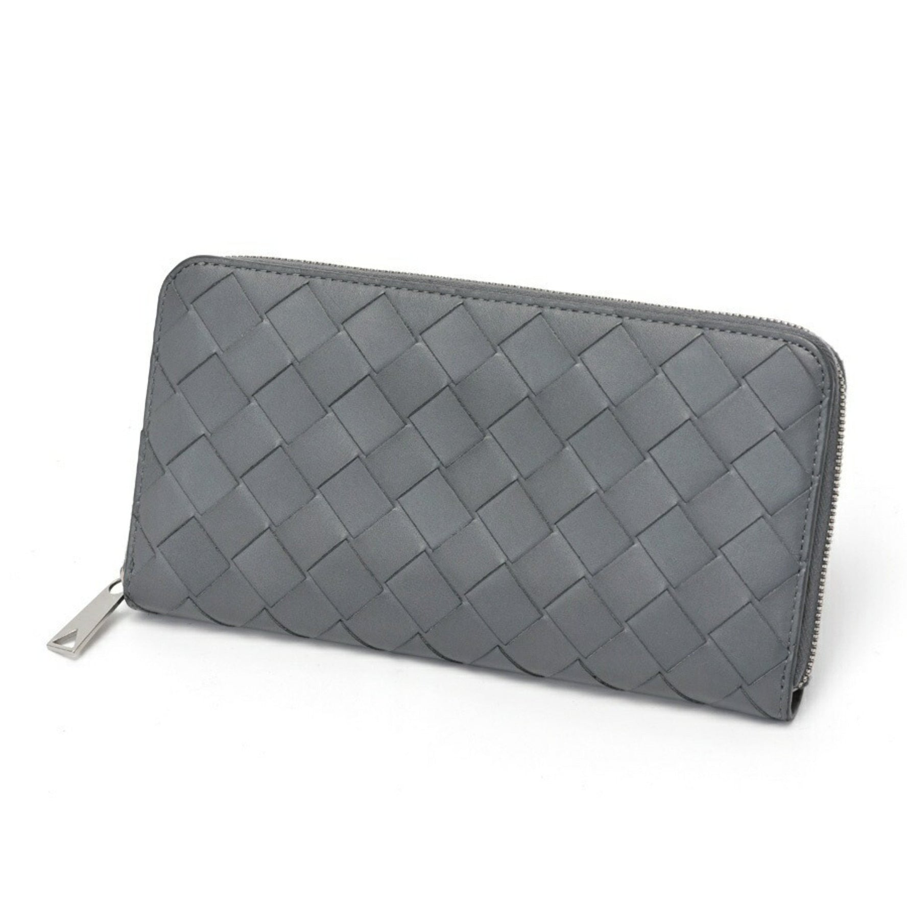 Bottega Veneta Intrecciato Zip Around Wallet Round Leather
