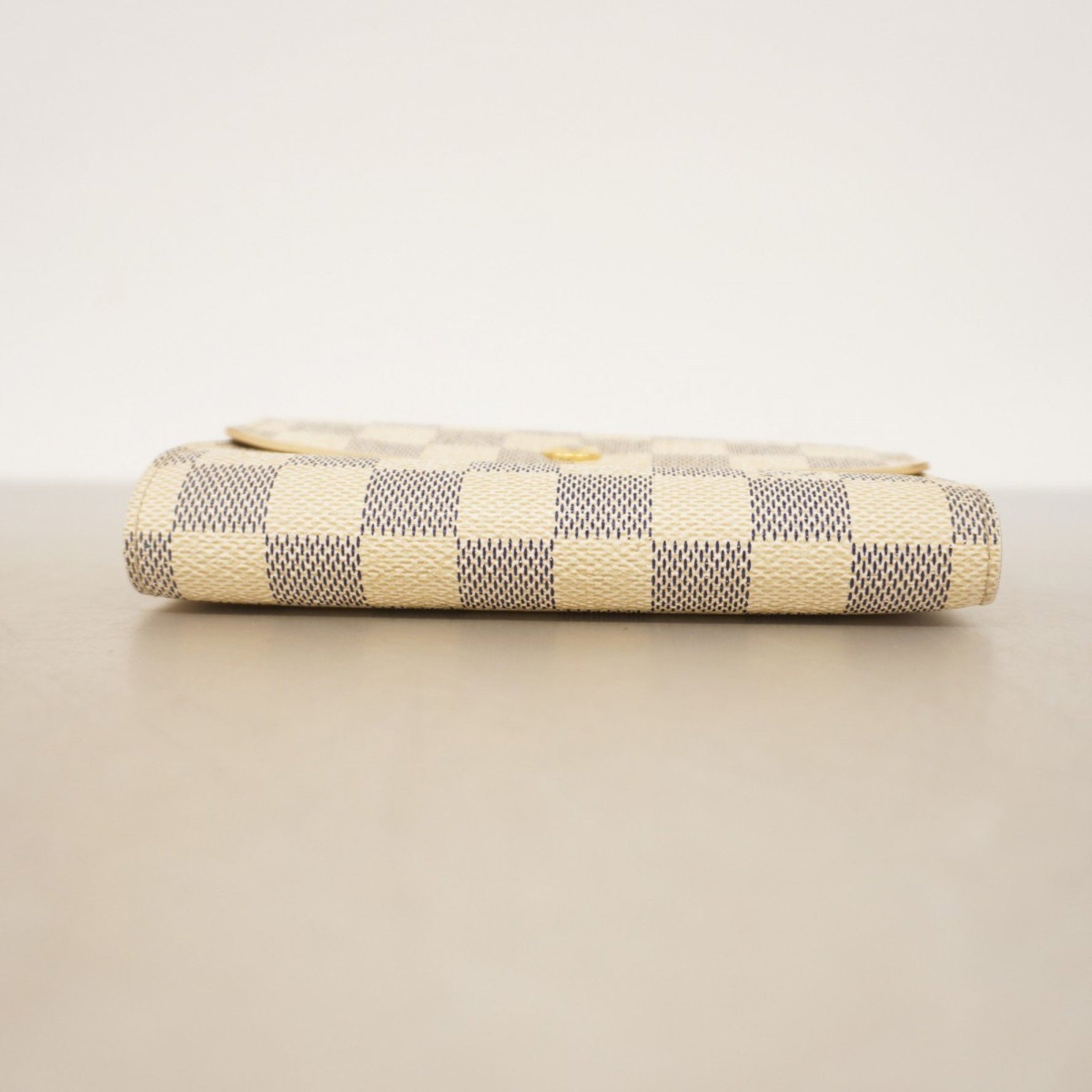 Louis Vuitton Damier Azur Portefeuille Alexandra Tri-fold Wallet N63068 White Women's
