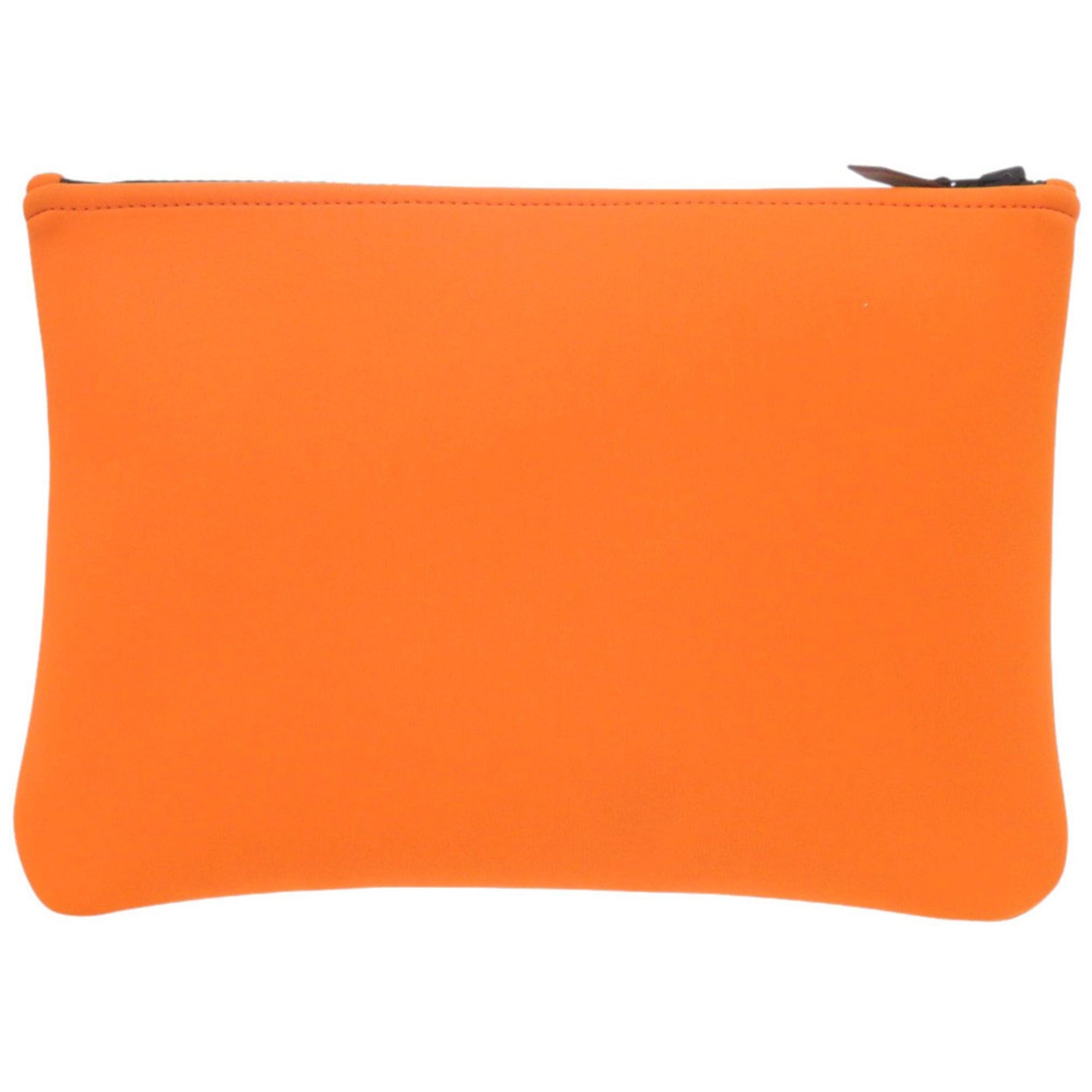 Unused Hermès Neoban MM Nylon/Polyamide Orange Pouch 0575 HERMES