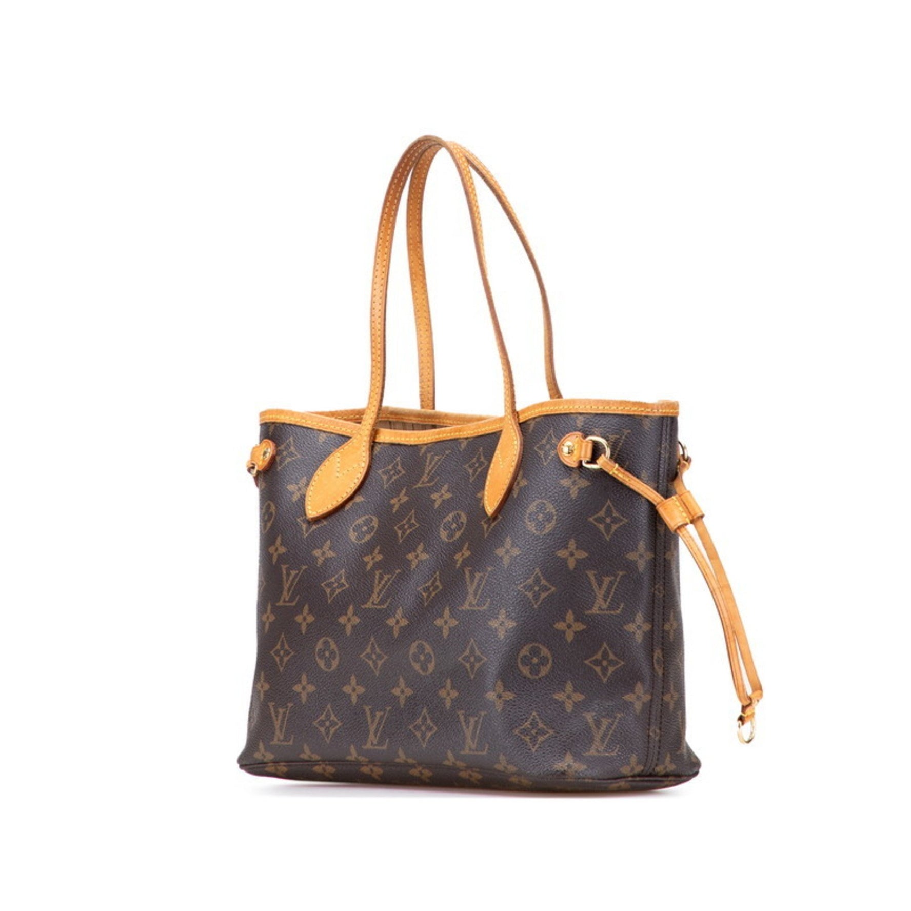 Louis Vuitton Monogram Neverfull PM Handbag Tote Bag Leather LOUIS VUITTON