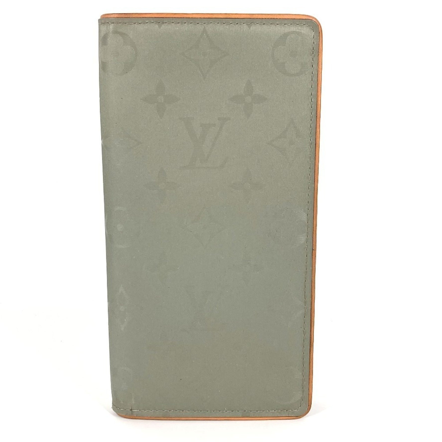 Louis Vuitton Monogram Titanium Portefeuille Brazza Long Wallet Bi-fold Men's