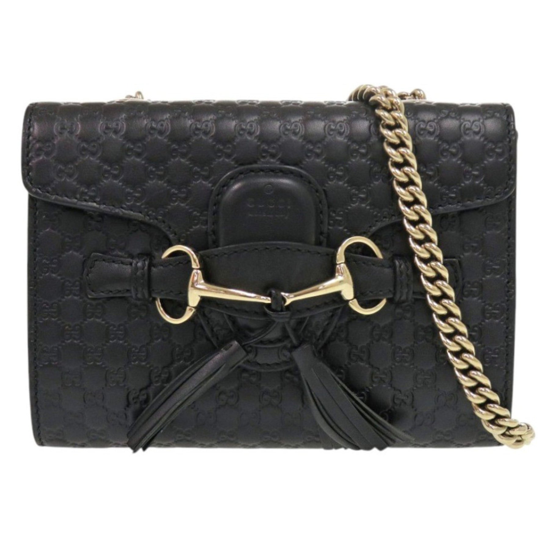 Gucci Emily Micro Guccissima Leather Chain Shoulder Bag 0512
